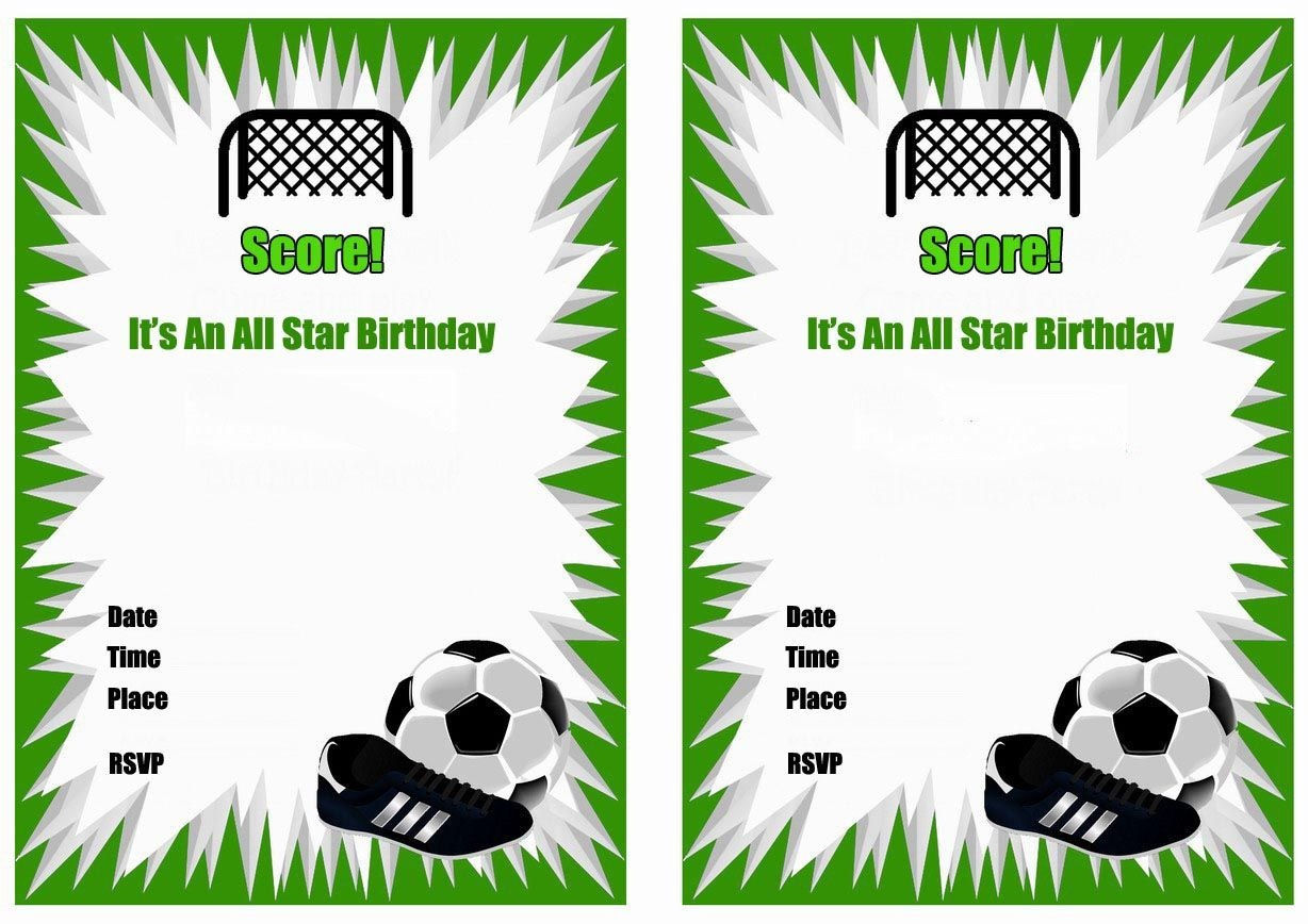 Wallpaper #f6344 Free Printable Football Birthday Invitations Drevio Free and