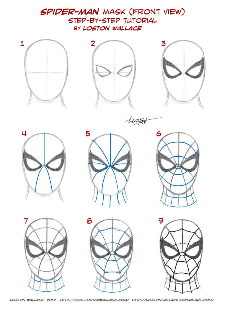 Wallpaper #Ublh3ZIBJvJKYCmEAABZ189 Spider Mans Mask Tutorial by Lostonwallace on Deviantart