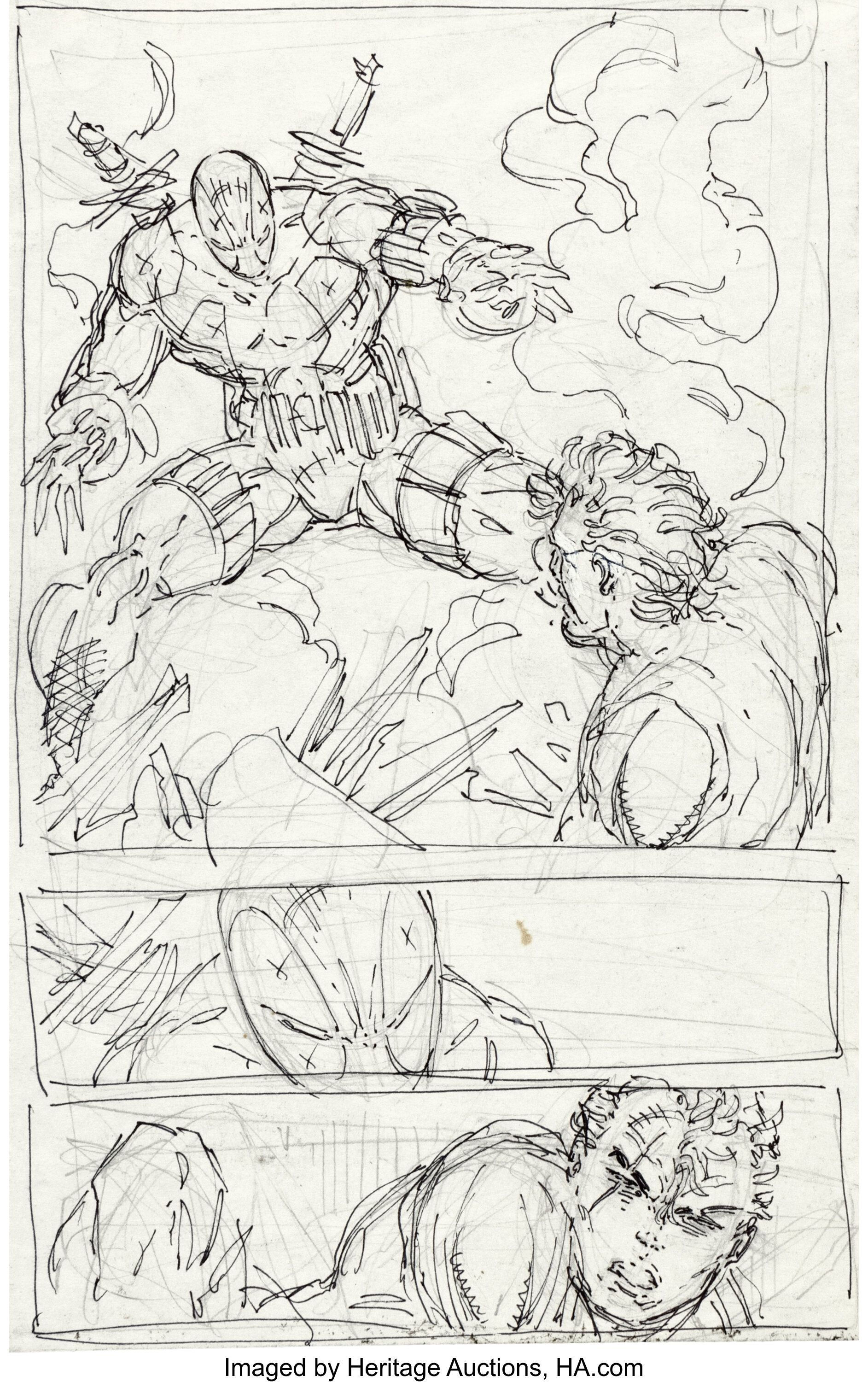 Wallpaper #FQPoZZMBpyOg8YnE4drb5 Liefelds Original Deadpool Concept Art Heads to Auction for the First Time