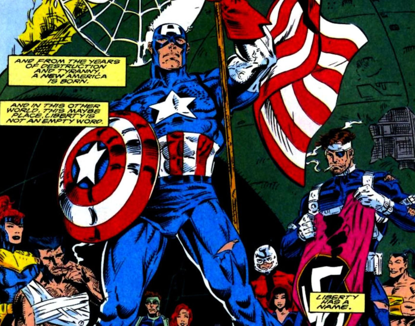 Wallpaper #YGdU_pIBSpphPi3-HJ8q73 Captain America and the X Patriots is the Result of Red Skull Winning