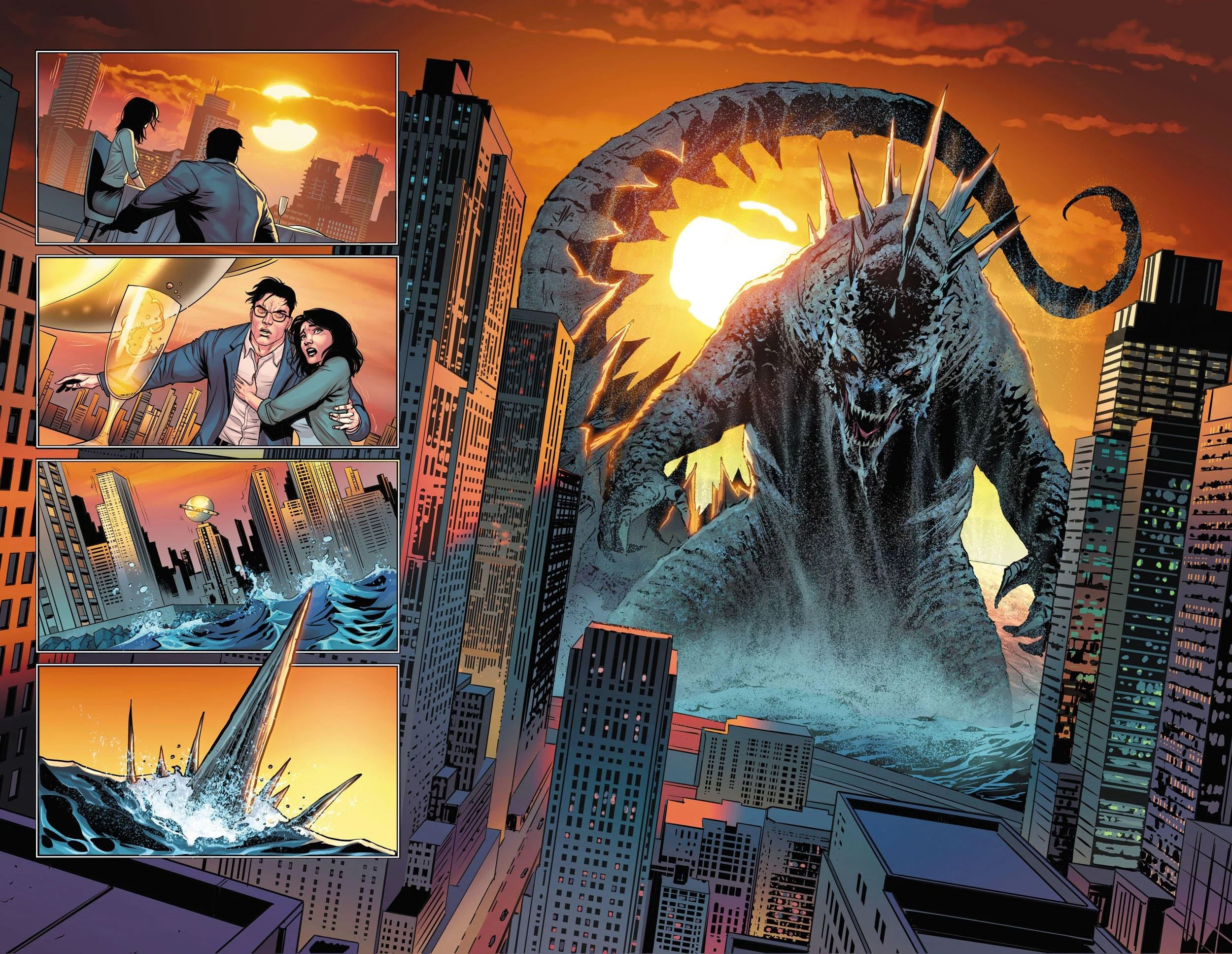 Wallpaper #nxmdLo8BtGB6xQ78YJVO22 Sdcc DC Announces a Justice League Godzilla and Kong Crossover