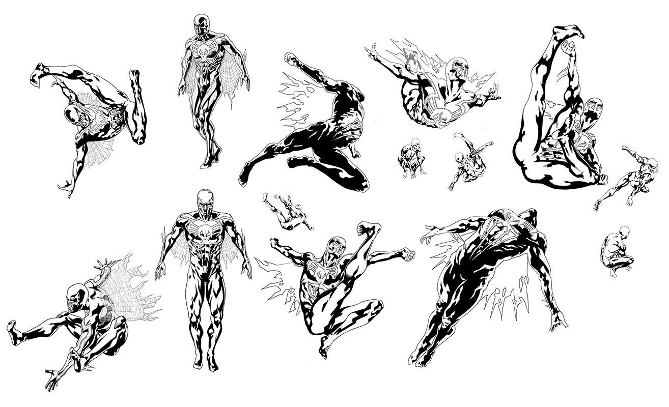 Wallpaper #pwOqZpMBpyOg8YnEgduT194 Davids Spider Man 2099 Fights to Reshape the Future