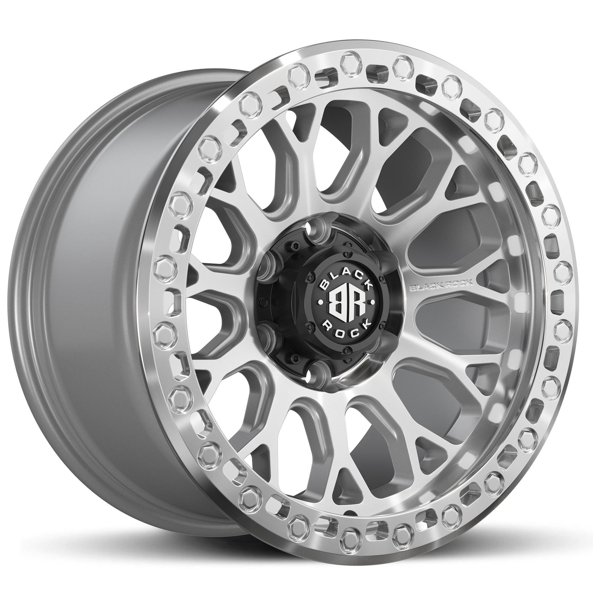 Wallpaper #_4f2MZMBPAdmKxa2CmIl149 Black Rock Spider Silver Machined 17x9 6x1397 Wheel Tyre Package