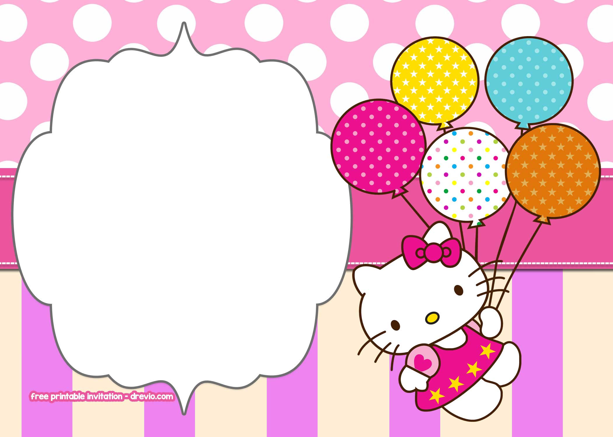 Wallpaper #nDEINpMB5zzyi_yYPFiv243 Hello Kitty Free Printable Invitation Free Templates Printable