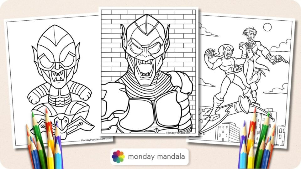 Wallpaper #K7gw15IBJvJKYCmEbeIo525 20 Green Goblin Coloring Pages Free Pdf Printables