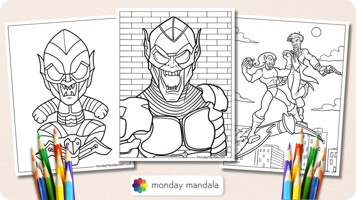 Wallpaper #K7gw15IBJvJKYCmEbeIo517 20 Green Goblin Coloring Pages Free Pdf Printables