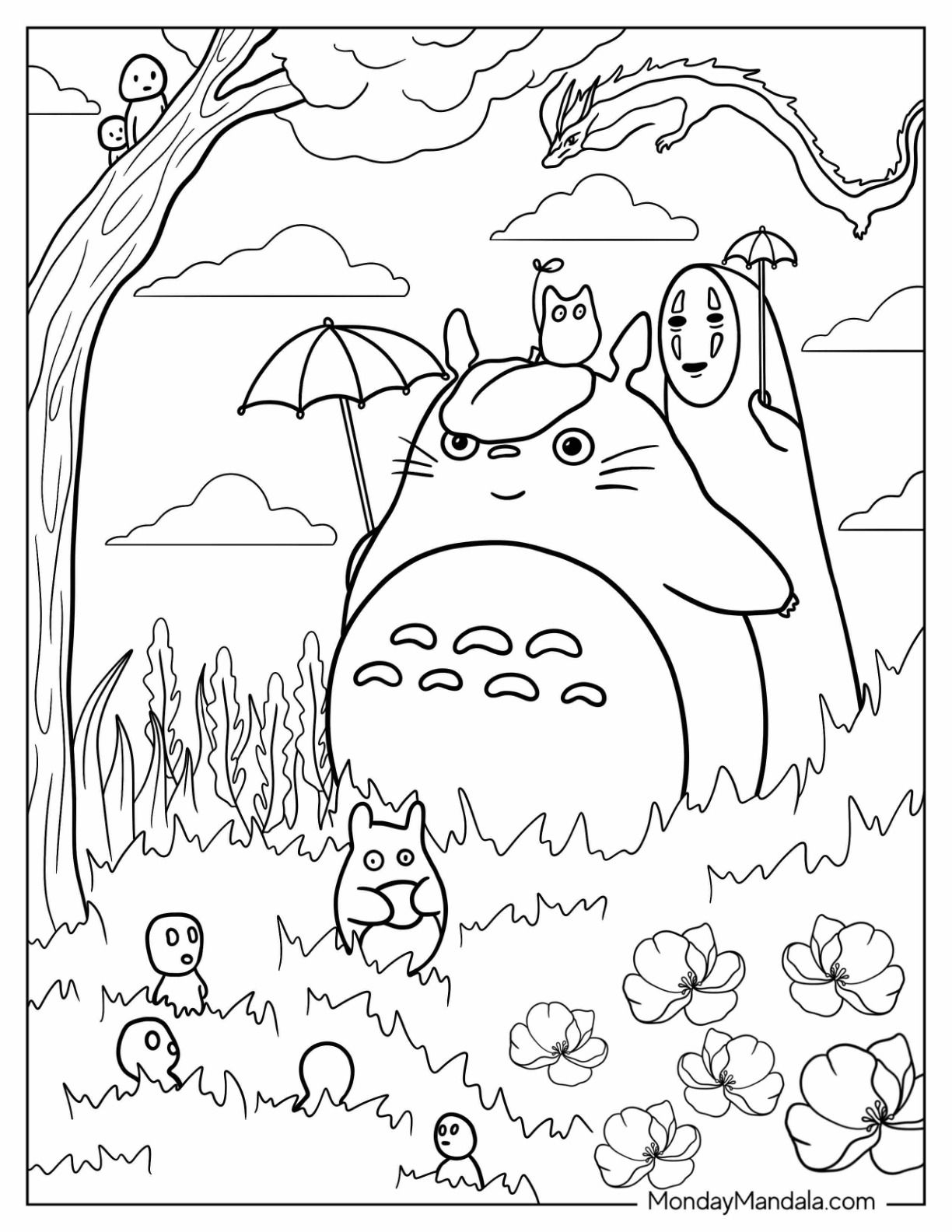 Wallpaper #OEAwL5MBJhL2WPba6bya246 22 Studio Ghibli Coloring Pages Free Pdf Printables