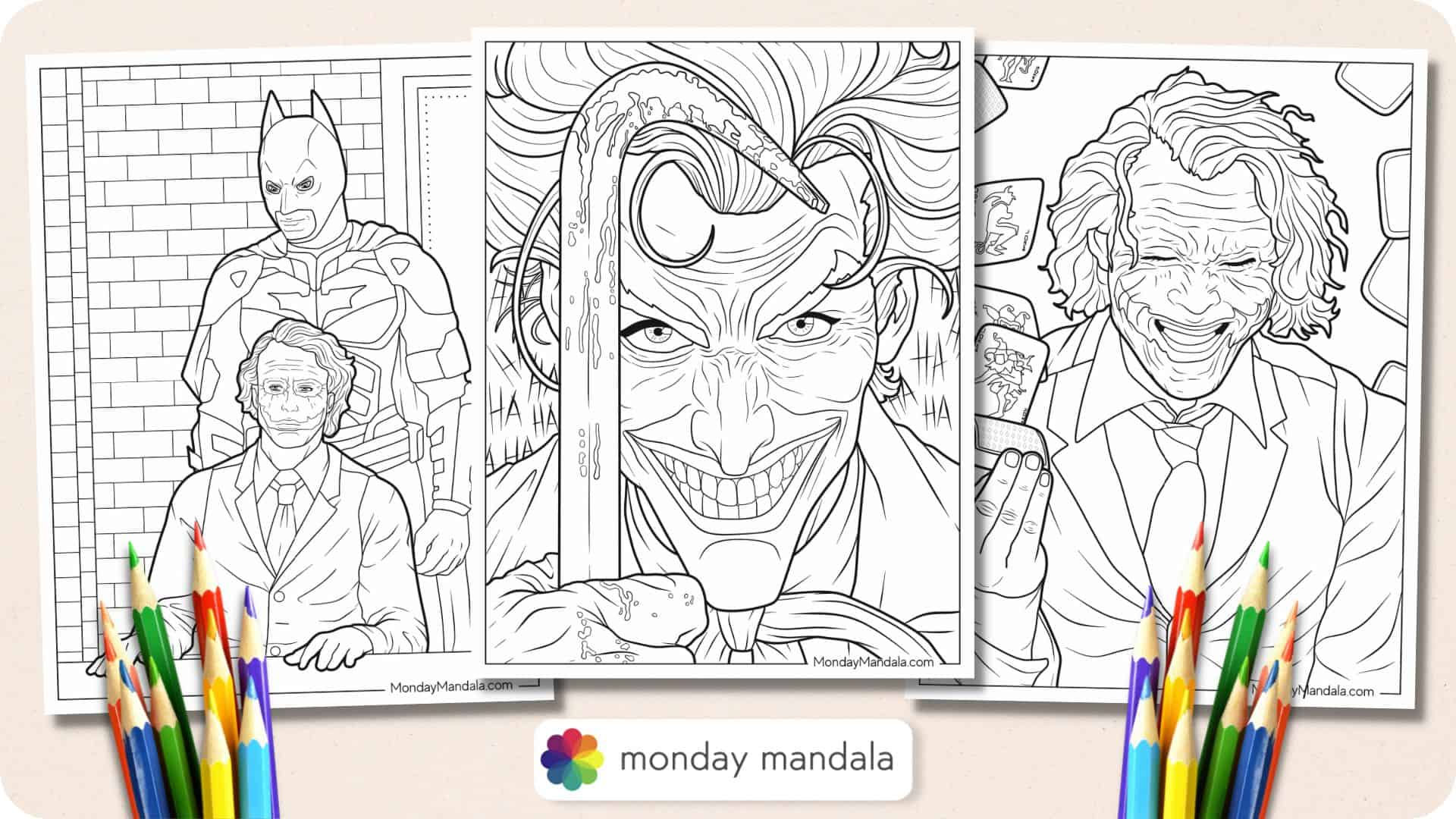 Wallpaper #NywrSZMB0E1QgA7wJvLh346 Evil Joker Coloring Pages