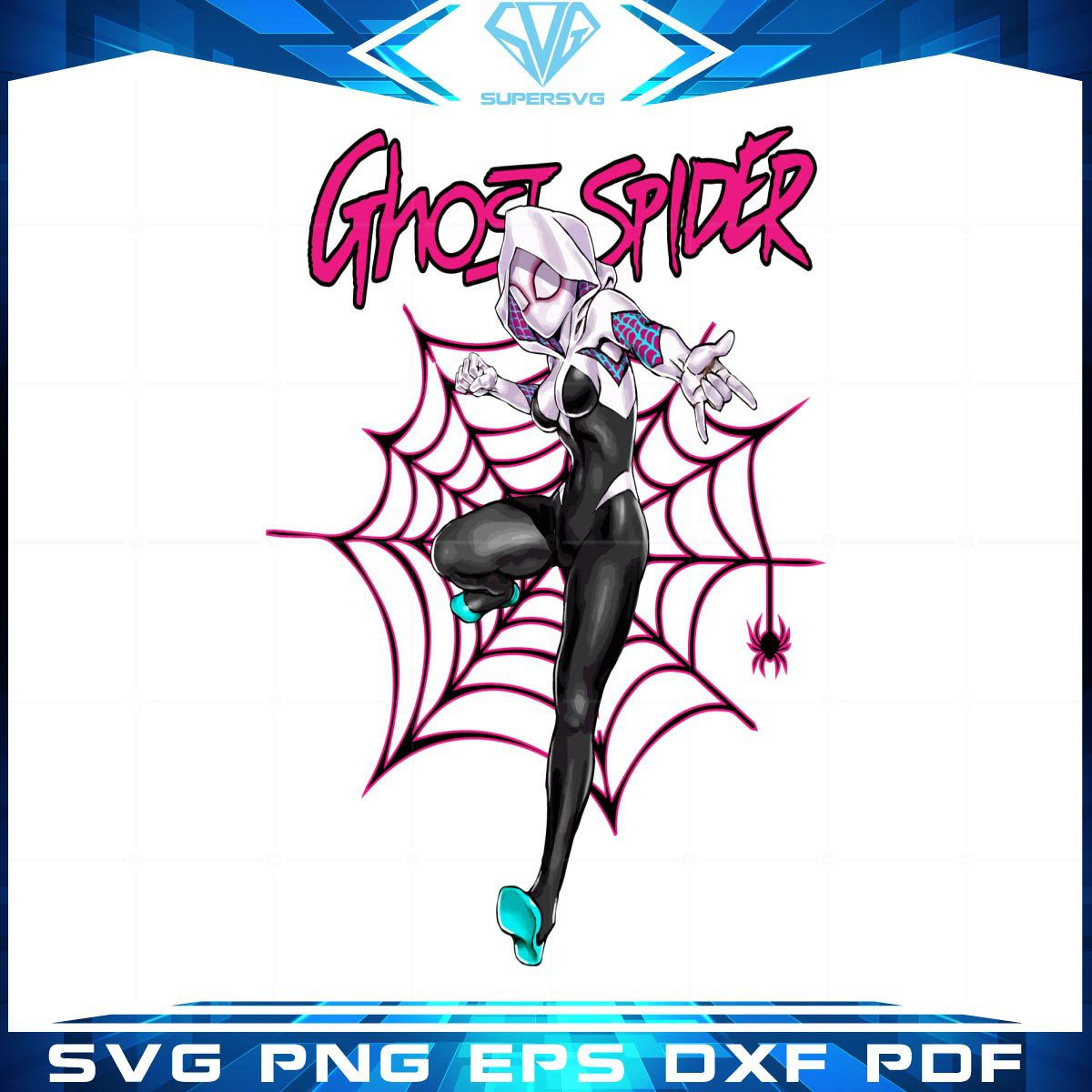 Wallpaper #g_RLOZMBKFX8bn3rLHYG34 Ghost Spider Cutting File Svg