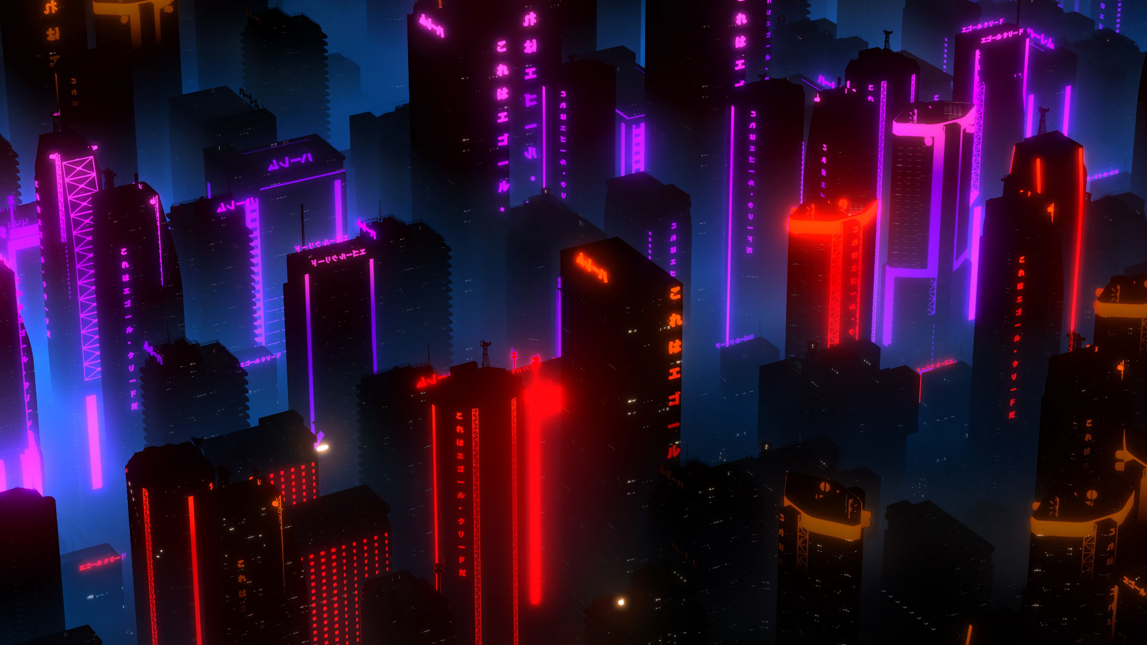 Wallpaper #lZ9nWpMBcUVgGJNoQLIP223 4K PC Wallpaper Futuristic Neon City Night Heroscreen