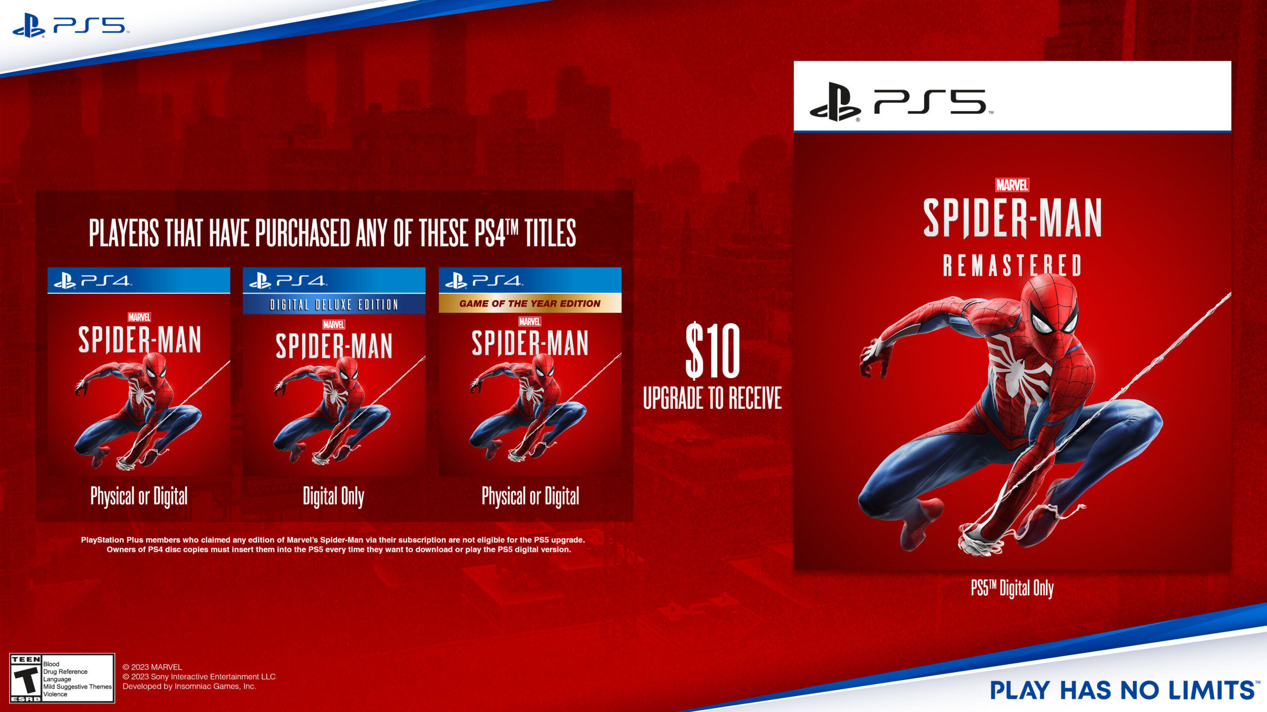 Wallpaper #yhknH48BtGB6xQ78RXo538 Marvels Spider Man Remastered PS5 Recebera Versao Standalone Gameblast