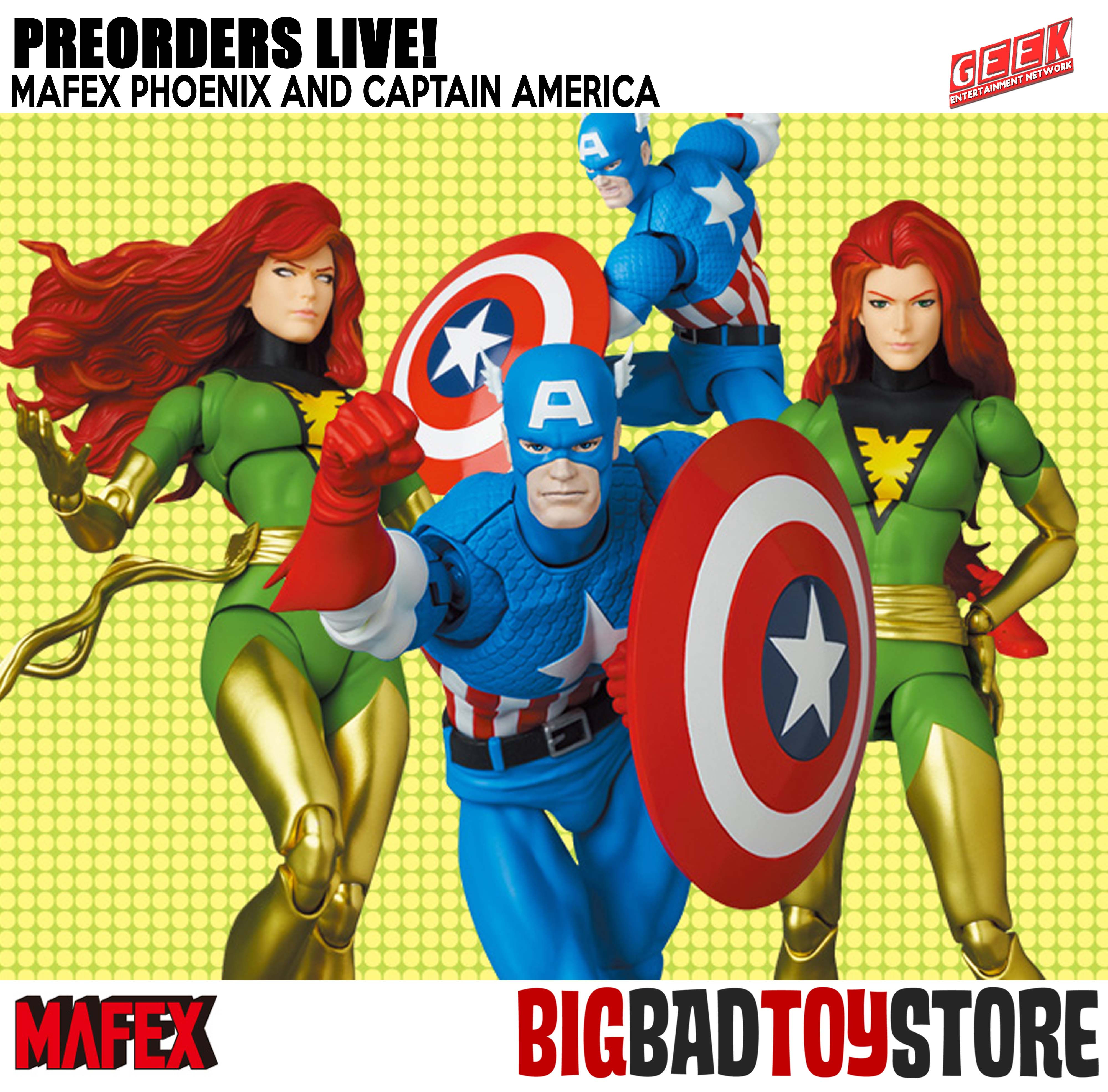 Wallpaper #QWcaCJMBSpphPi3-GMkr73 Mafex Reveals Captain America No 217 and X Men Phoenix Comic Book