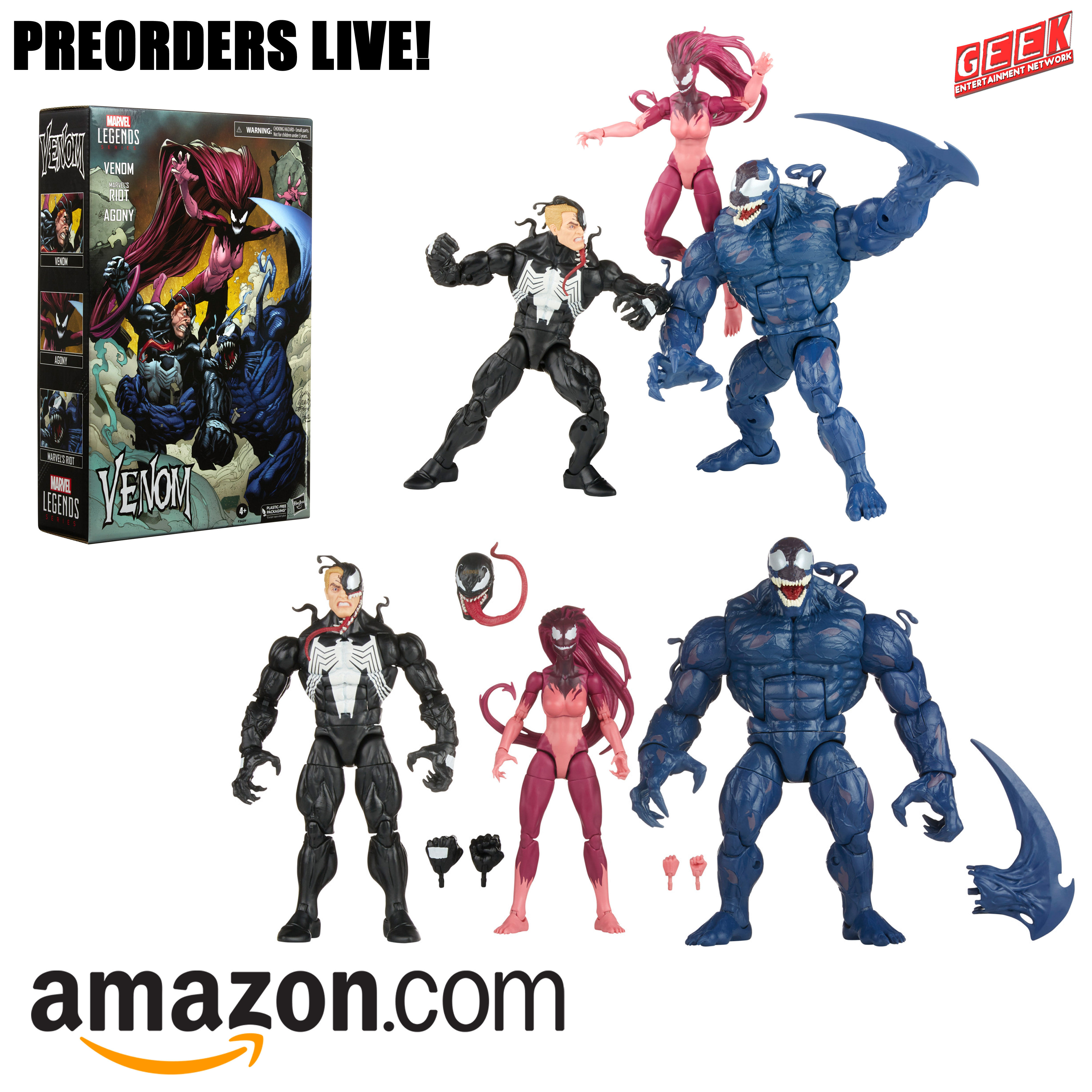 Wallpaper #rWet-pIBSpphPi3-8JGN241 Marvel Legends Riot Agony and Venom Three Pack Revealed and Preorders