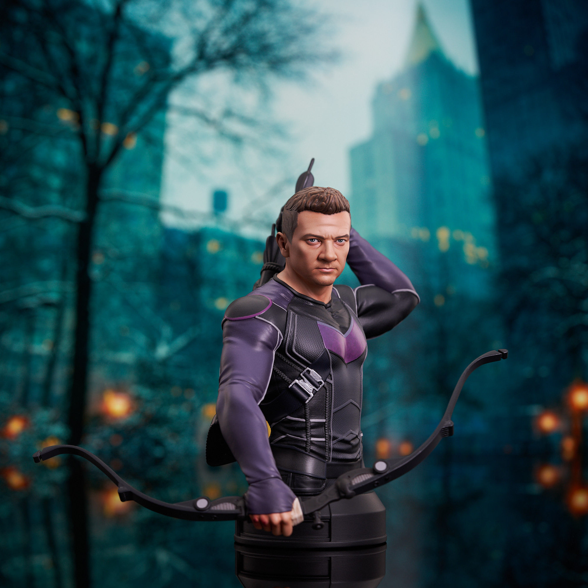 Wallpaper #_hGoM5MBXrlMTfB5tkq_269 Now in Stores from Diamond Select the Green Goblin Hawkeye and the