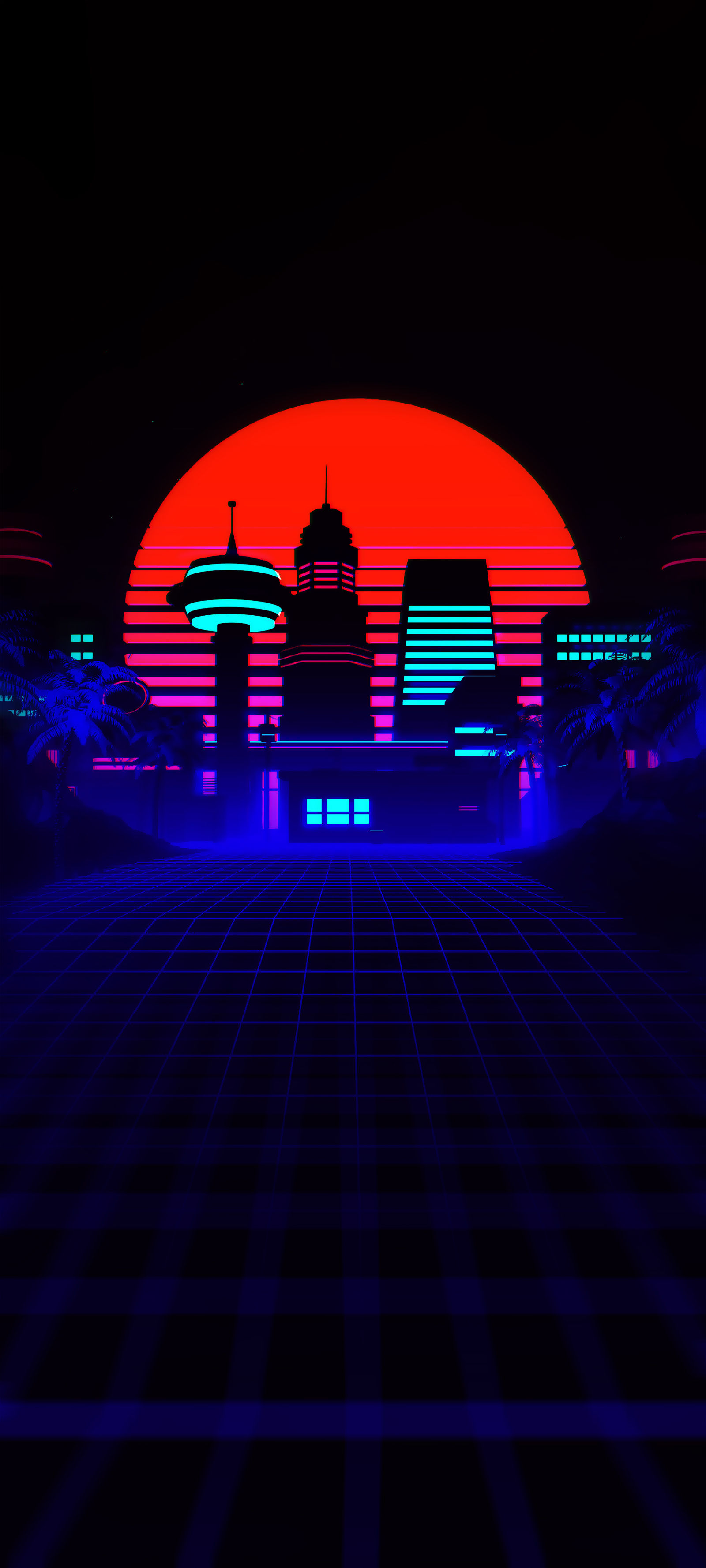 Wallpaper #khp8TpMB1yWOL4qgen0L72 Black Wallpaper for iPhone in 4K Retro Futuristic Synthwave 80s Vibe