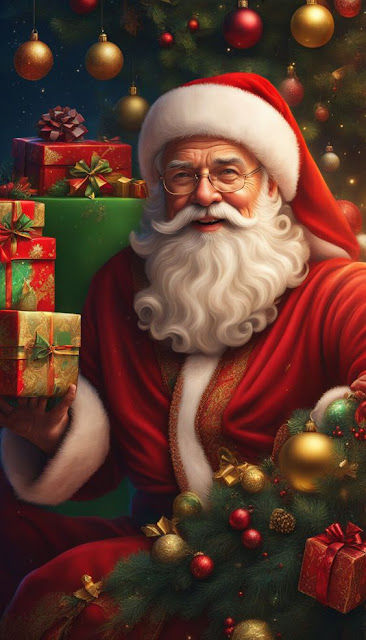 Wallpaper #_bgL2ZIBJvJKYCmEbeqa261 Christmas Wallpaper Santa Claus 2024 Phone Background Digital