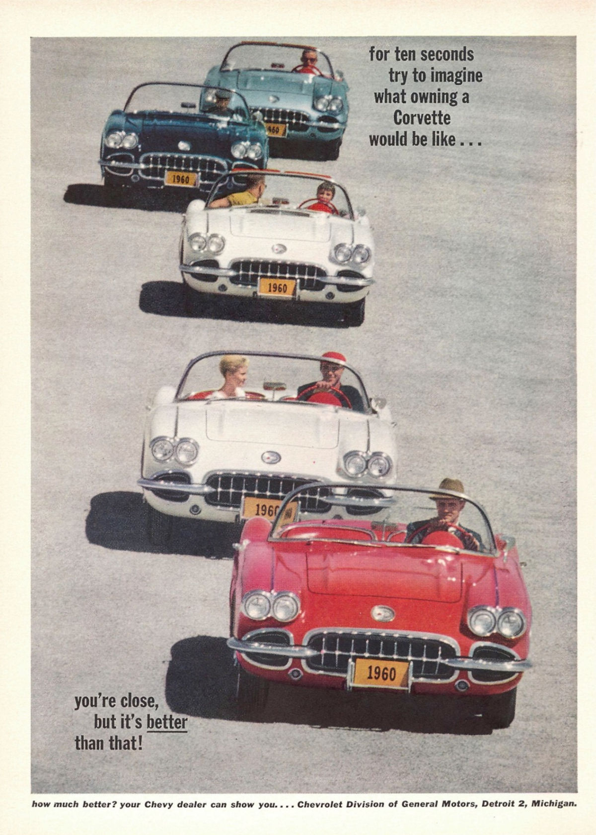 Wallpaper #gmfTDZMBSpphPi3-mOdM256 38 Amazing Vintage Ads for Chevrolet Corvette C1 from the 1950s