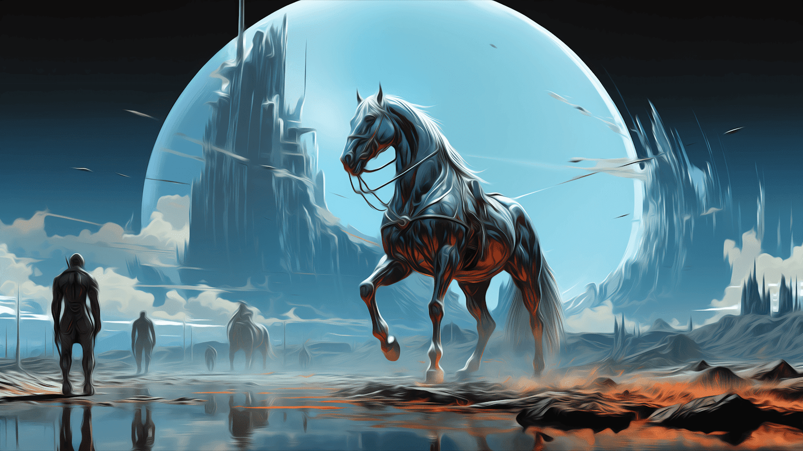 Wallpaper #GPSlOZMBKFX8bn3rdnf6273 PC Wallpaper 4K Horse Sci Fi Scenery Heroscreen