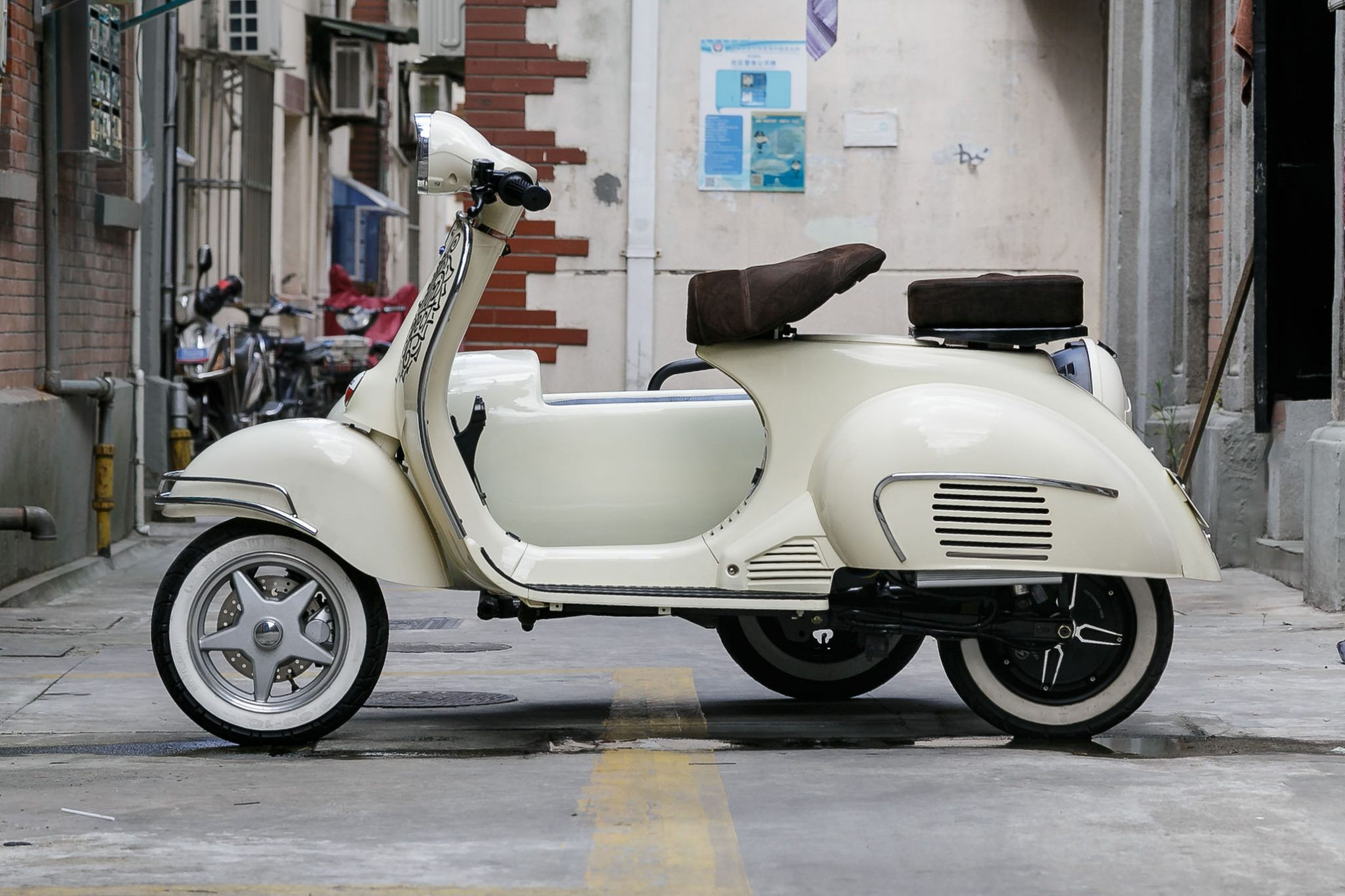 Wallpaper #wuqLUpMBlwTYPL18Cgn-360 Shanghai Customs 100 Electric Sidecar Scooter