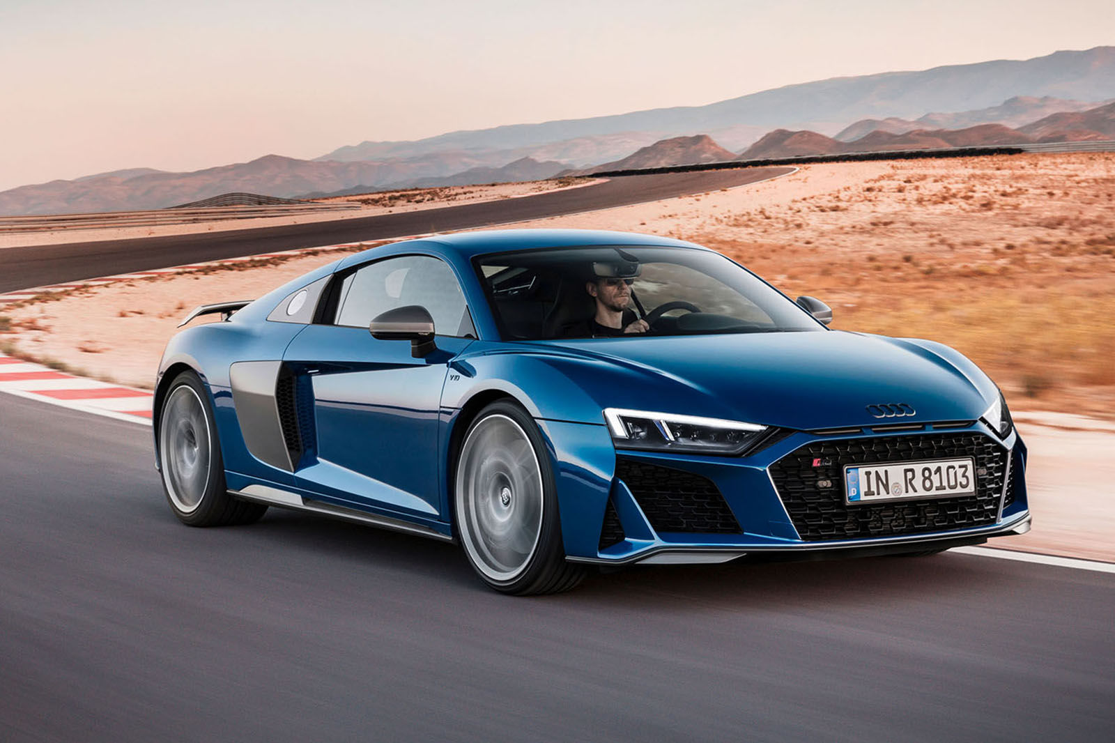 Wallpaper #O3NzhY4BFI5NbQksMx4w2 The Audi R8 V10 Performance Coupe Speeds Along a Coastal Highway