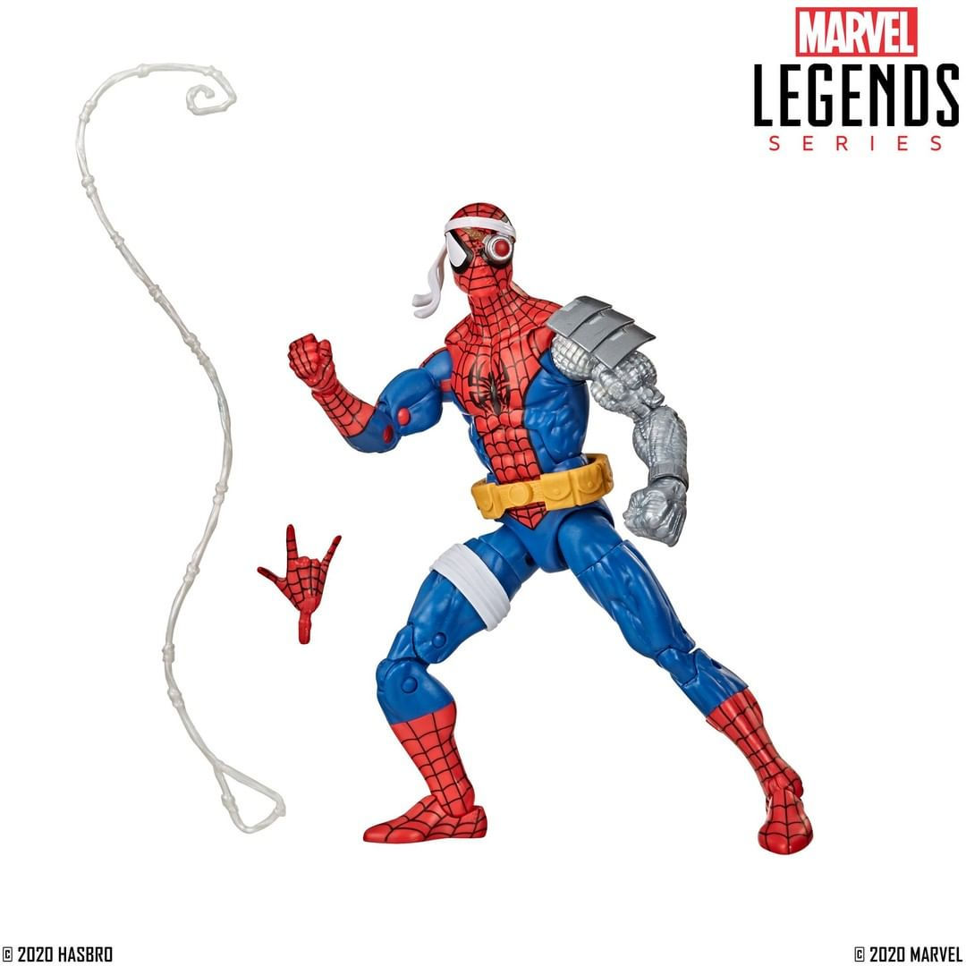 Wallpaper #9mfR7pIBSpphPi3-rl4A292 Marvel Legends Retro Collection Cyborg Spider Man Figure by Hasbro