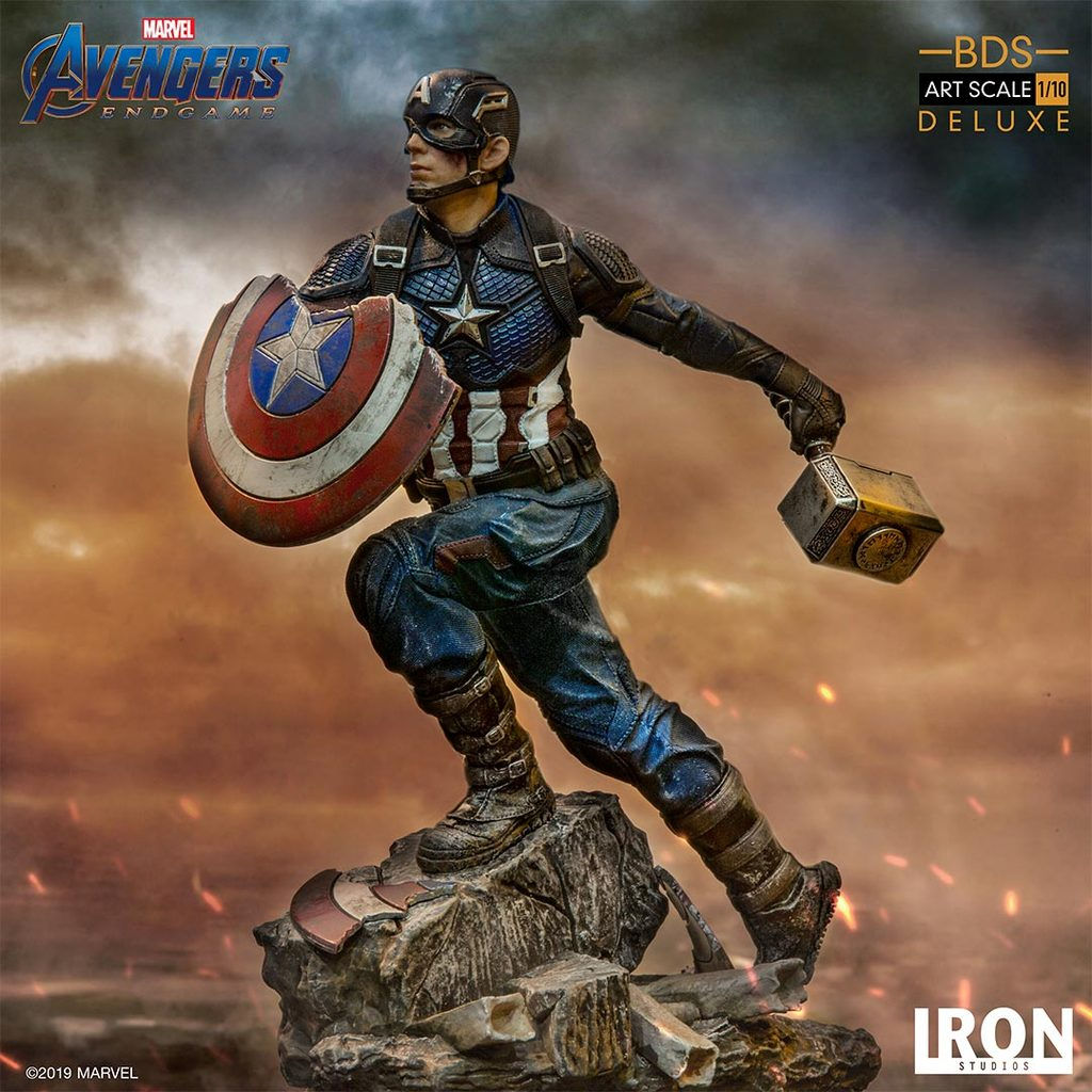 Wallpaper #VkVAno4B7YBJg1BV4KIB49 Avengers Endgame Captain America Battle Diorama Statue by Iron