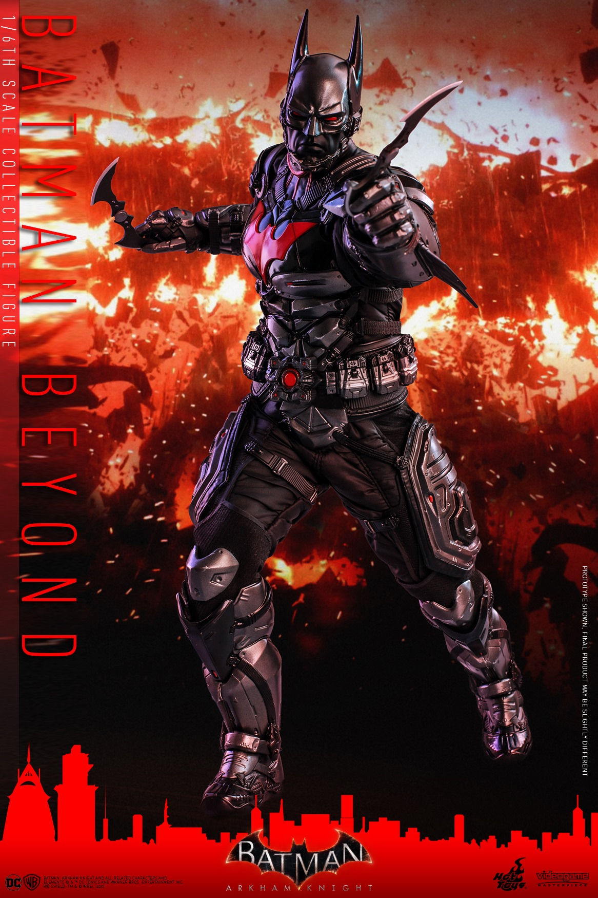 Wallpaper #xmdk55IBSpphPi3-DTco281 Batman Arkham Knight Batman Beyond Costume 16 Scale Figure by Hot
