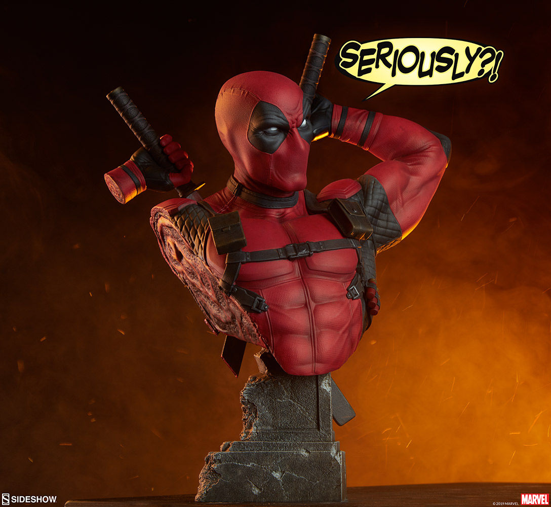 Wallpaper #Xx1nLZMBlOZrFDOkIND7265 Marvel Comics Deadpool Bust by Sideshow Collectibles the Toyark News