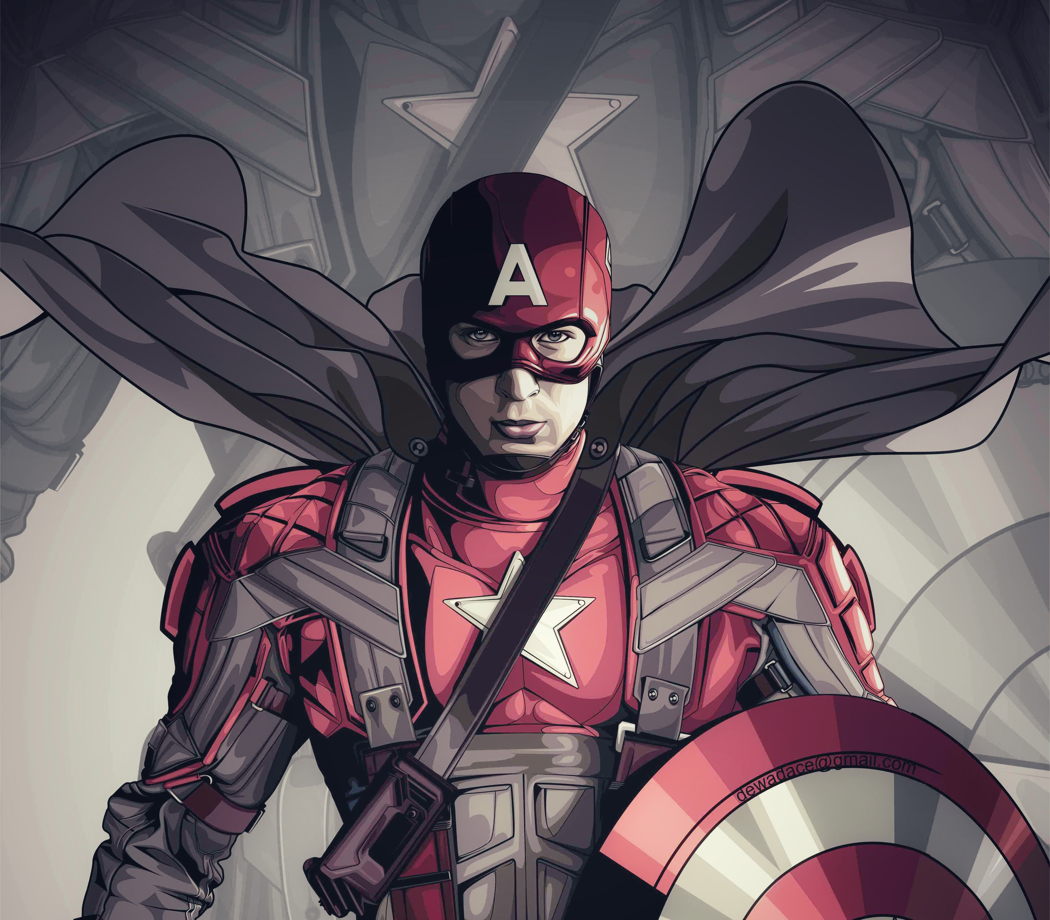 Wallpaper #GzHRNZMB5zzyi_yYiViU13 3426x3000 HD Captain America Fan Art Coolwallpapersme