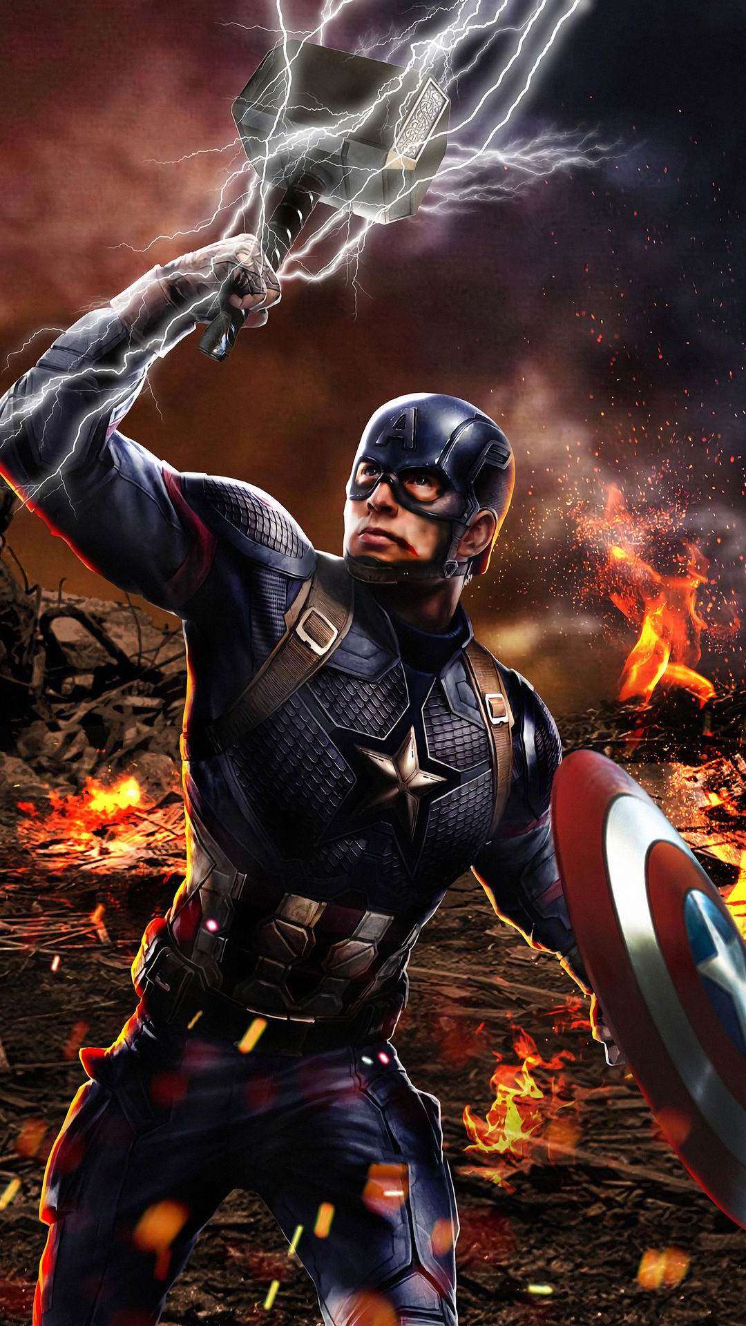 Wallpaper #NHOEh44BFI5NbQks3yEE27 1080x1920 1080x1920 Captain America HD Superheroes Artwork for