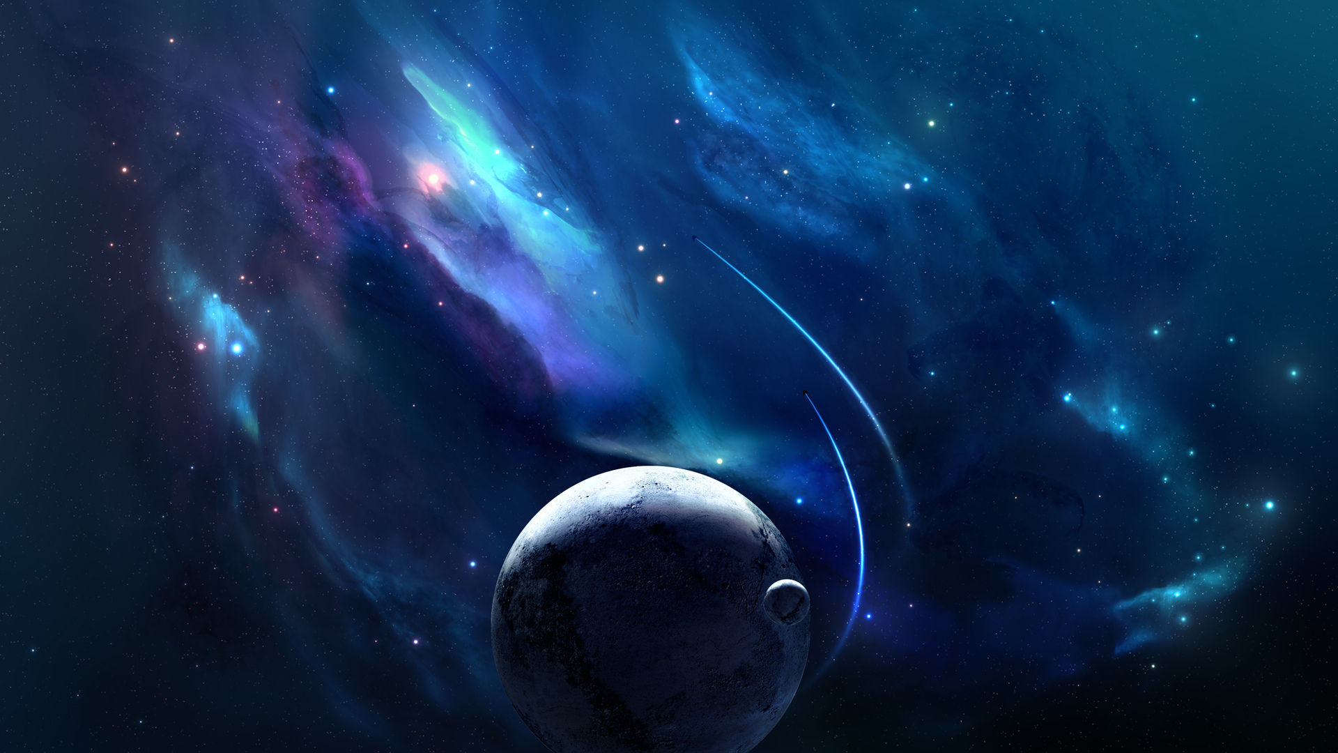 Wallpaper #indNJpMB-pgBXx606KH1299 1920x1080 1920x1080 Stars Space Nebulae Spacecrafts Planets