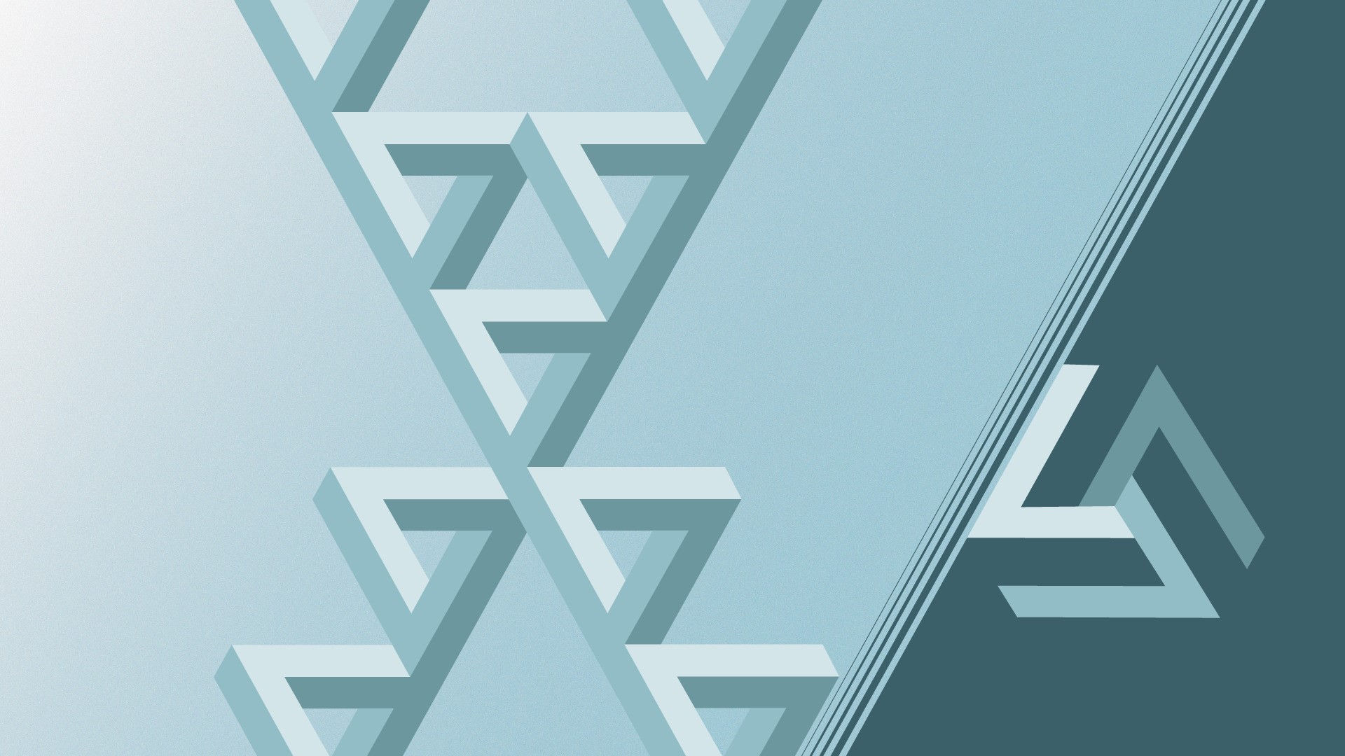 Wallpaper #y2dv6pIBSpphPi3-NEYG91 1920x1080 Geometry Penrose Triangle Abstract Minimalism Wallpaper Jpg