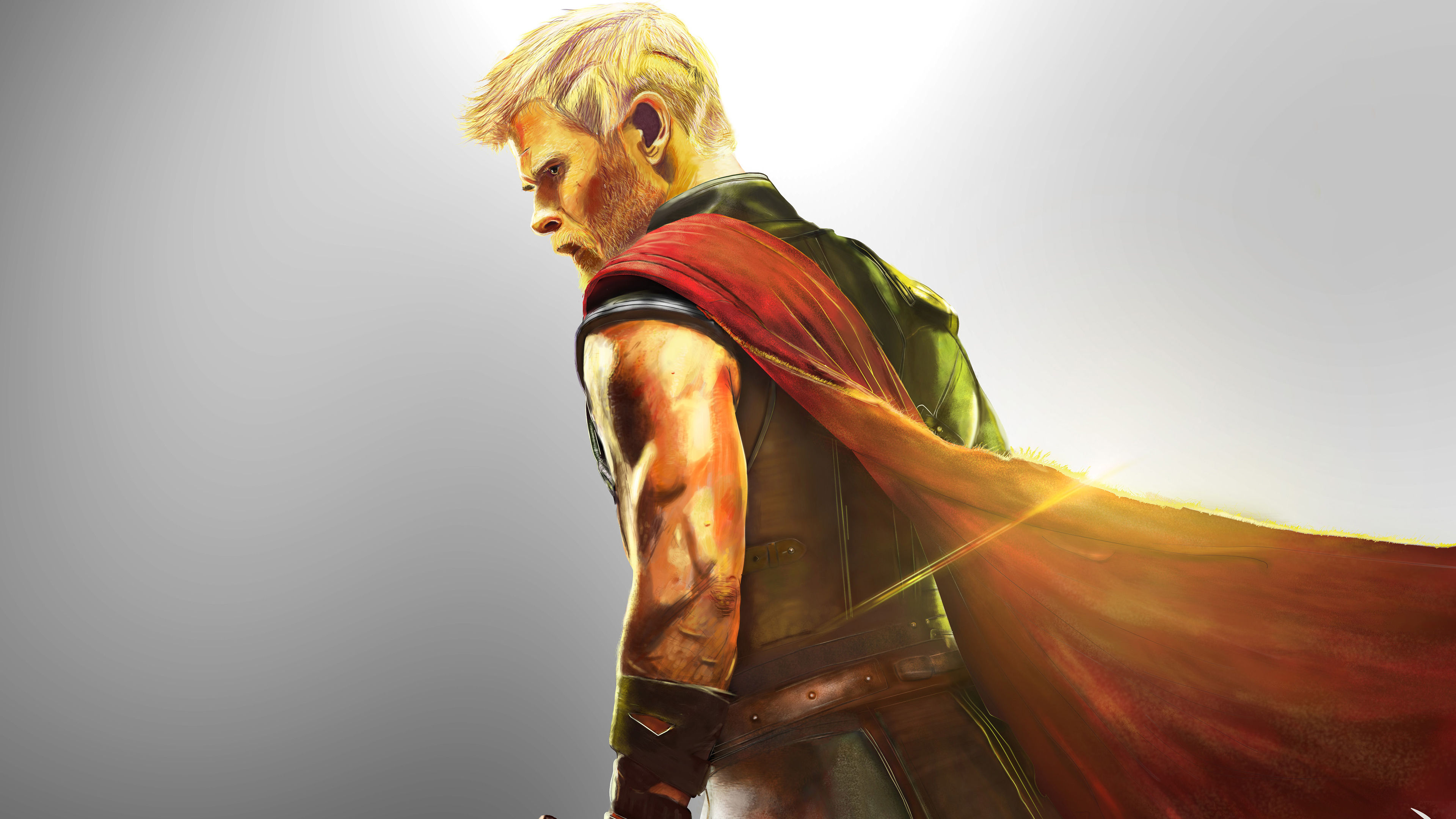 Wallpaper #3b1a7 Artstation Pixel Thor