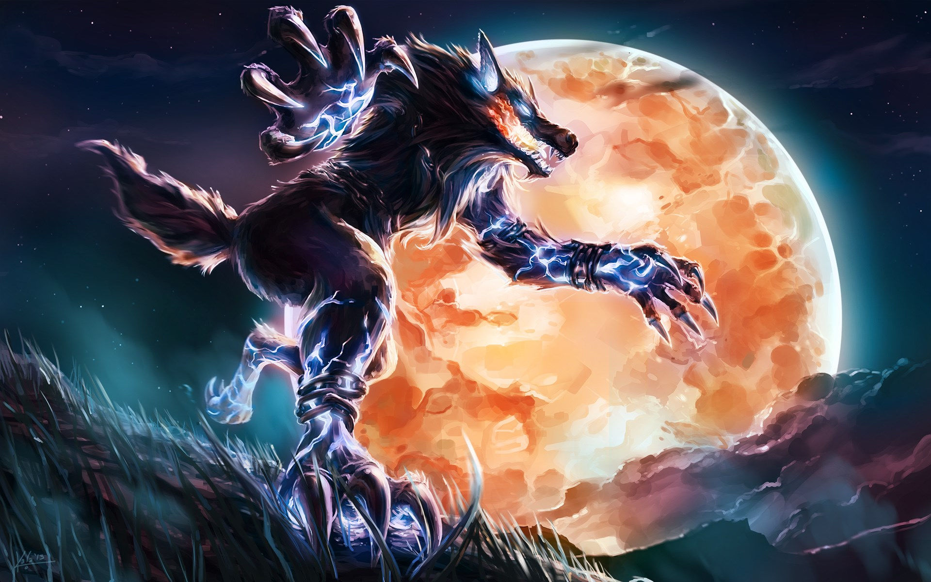 Wallpaper #uEB5MZMBJhL2WPbaucYs308 Werewolf Background HD Coolwallpapersme