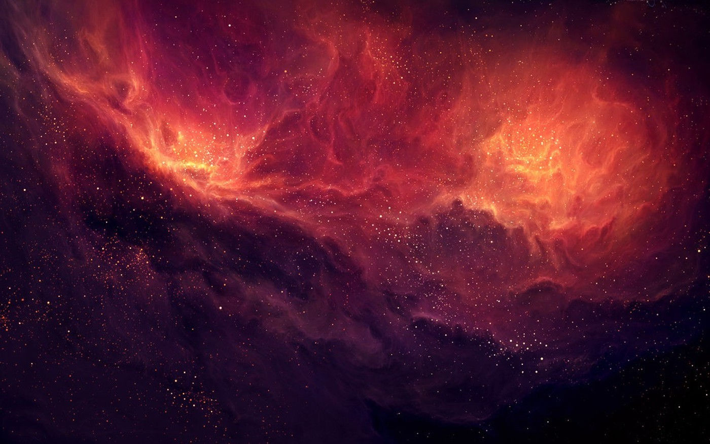 Wallpaper #pWc395IBSpphPi3-SoUD252 2560x1440 Space Stars Tylercreatesworlds Nebula Space Art Red Digital