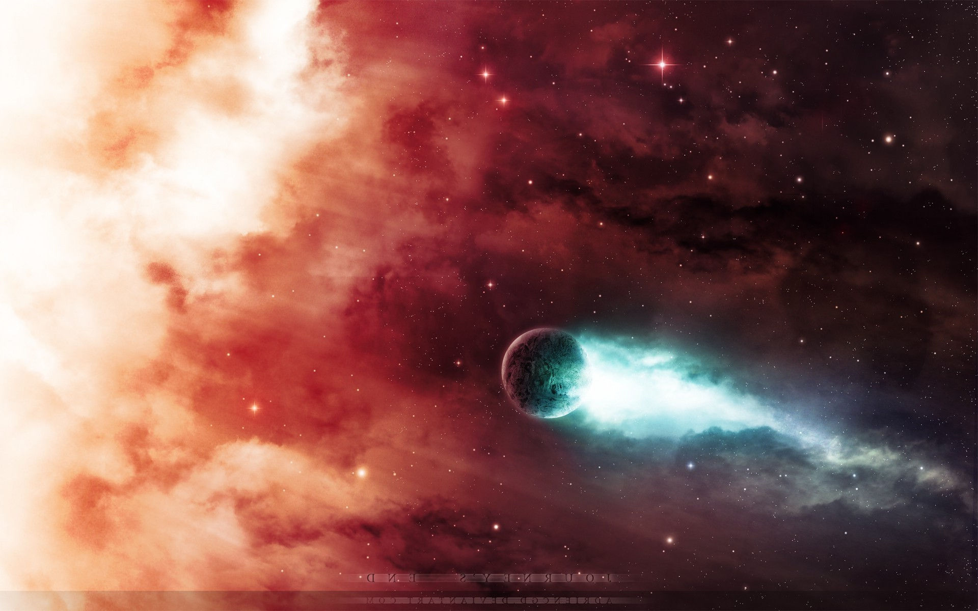 Wallpaper #indNJpMB-pgBXx606KH1185 1920x1080 Stars Nebula Art Planet Space Coolwallpapersme