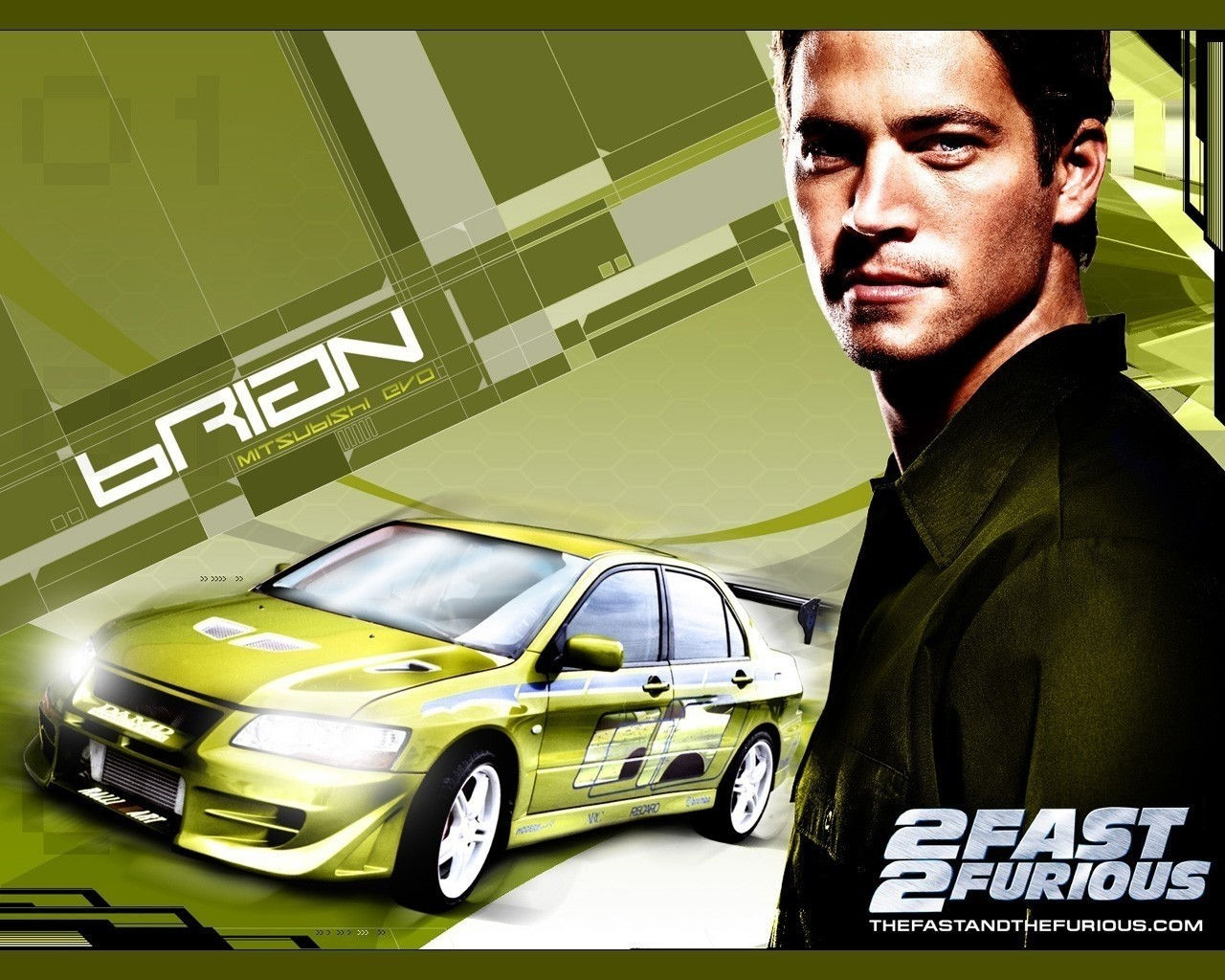 Wallpaper #12hqF5MBSpphPi3-Pw5r314 1280x1024 2 Fast 2 Furious Paul Walker Brian Oconner Car Mitsubishi