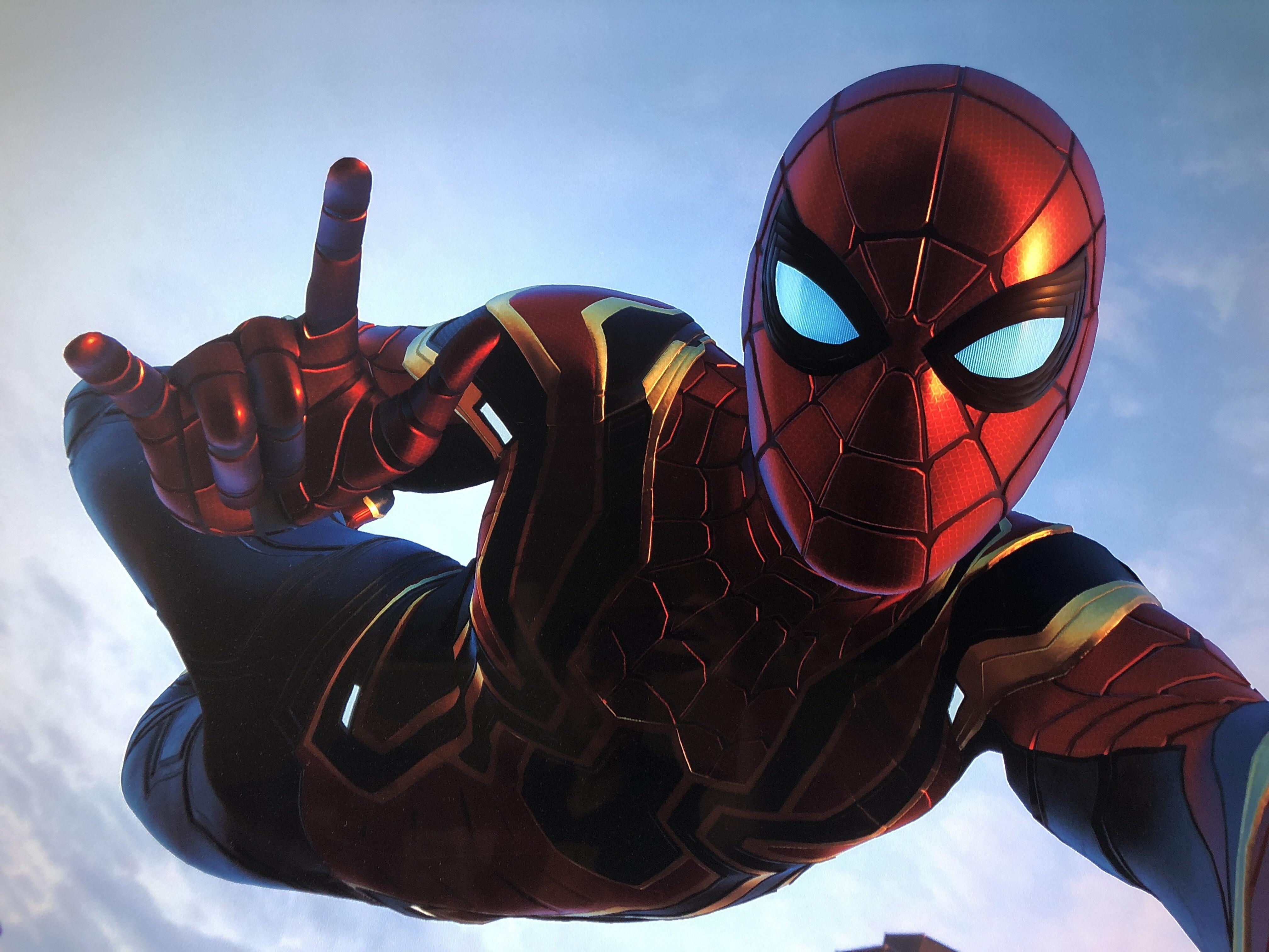 Wallpaper #in1M8o4Bnwiau_P61wtf31 1920x1040 Iron Spider HD Spider Man Coolwallpapersme