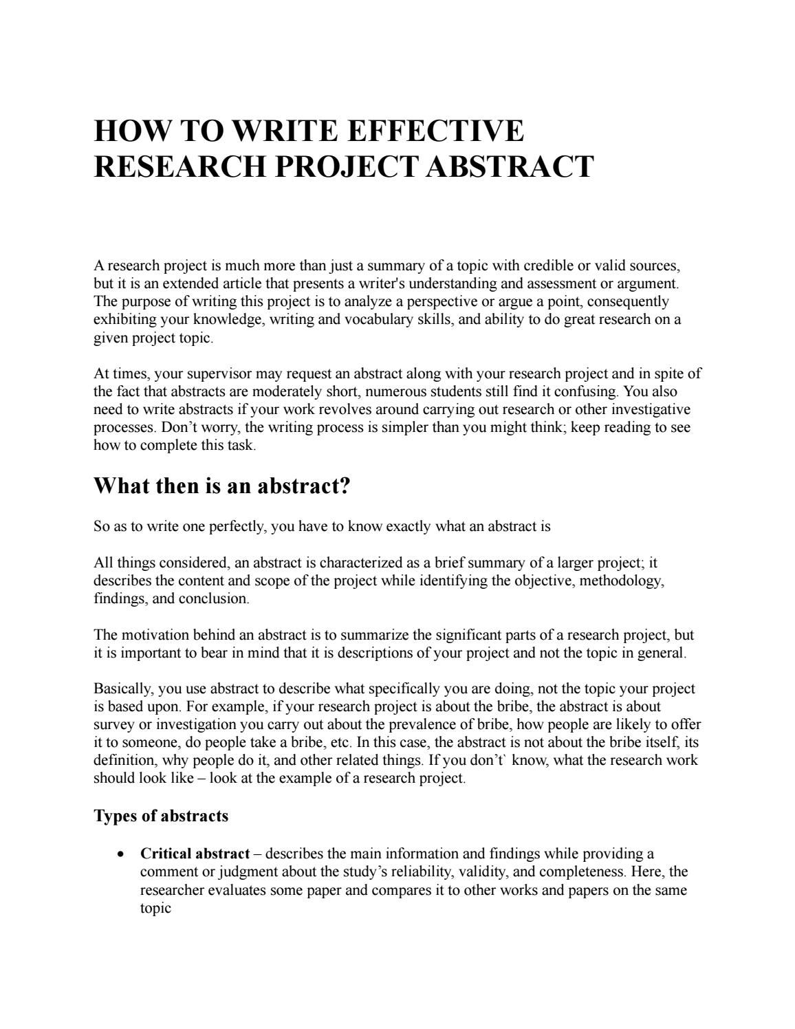 Wallpaper #JmjaGZMBSpphPi3-YRk-232 How to Write Effective Research Project Abstract by Researchwap Issuu