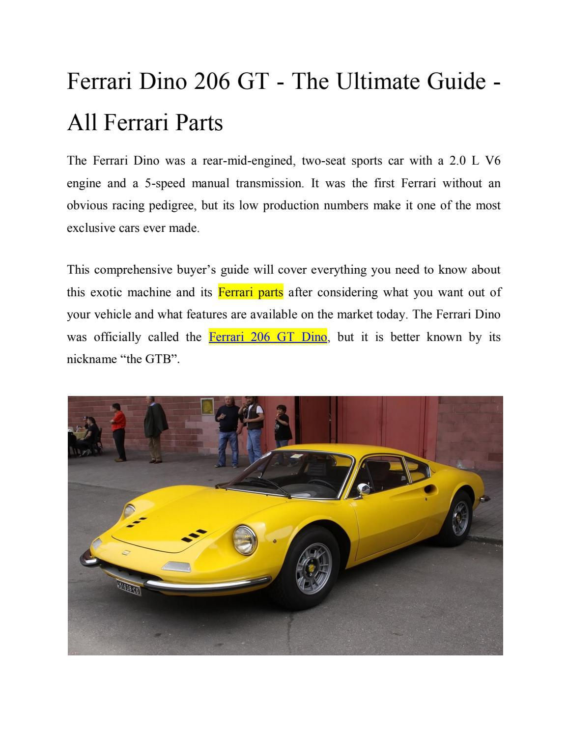 Wallpaper #f2dU9pIBSpphPi3--IMp262 Ferrari Dino 206 GT the Ultimate Guide All Ferrari Parts by