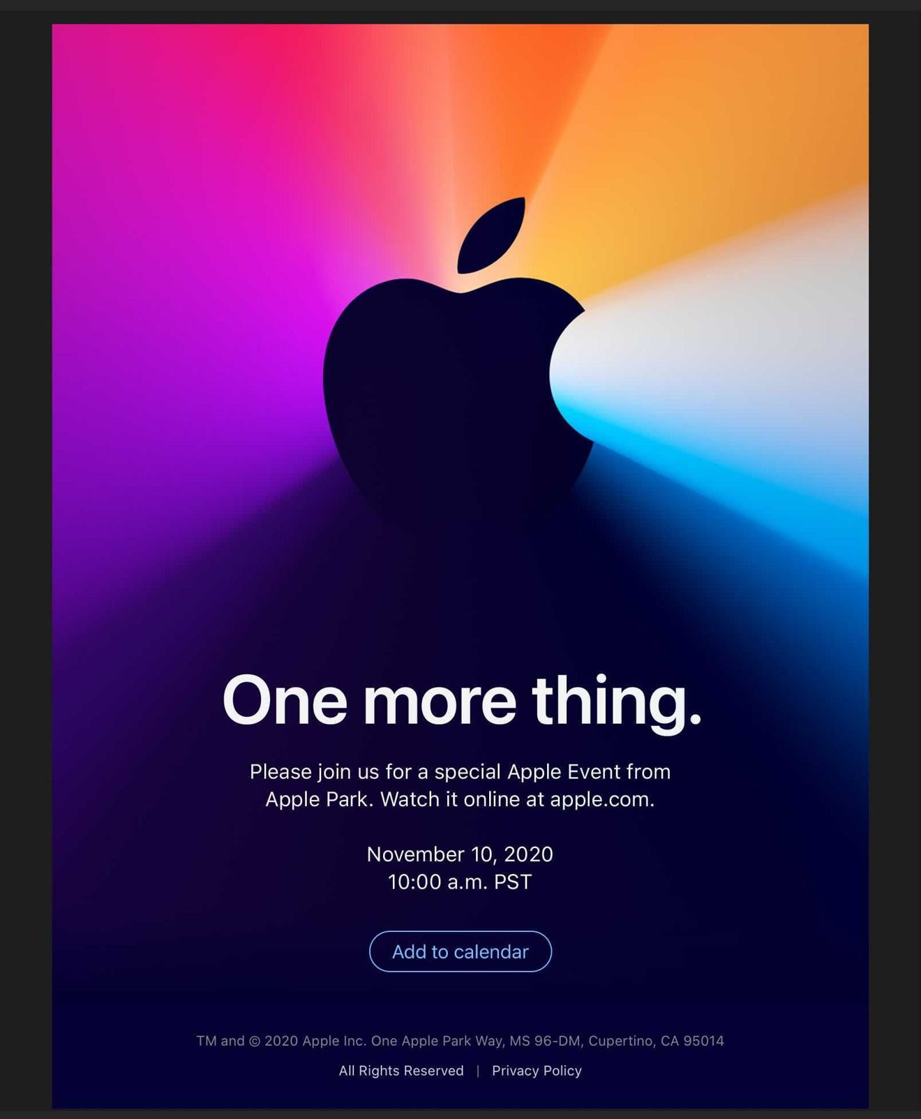 Wallpaper #CT-EPJMBLiIJ4c9OXZJ296 Apple Announces Apple Silicon Mac Special Event for November 10 3utools