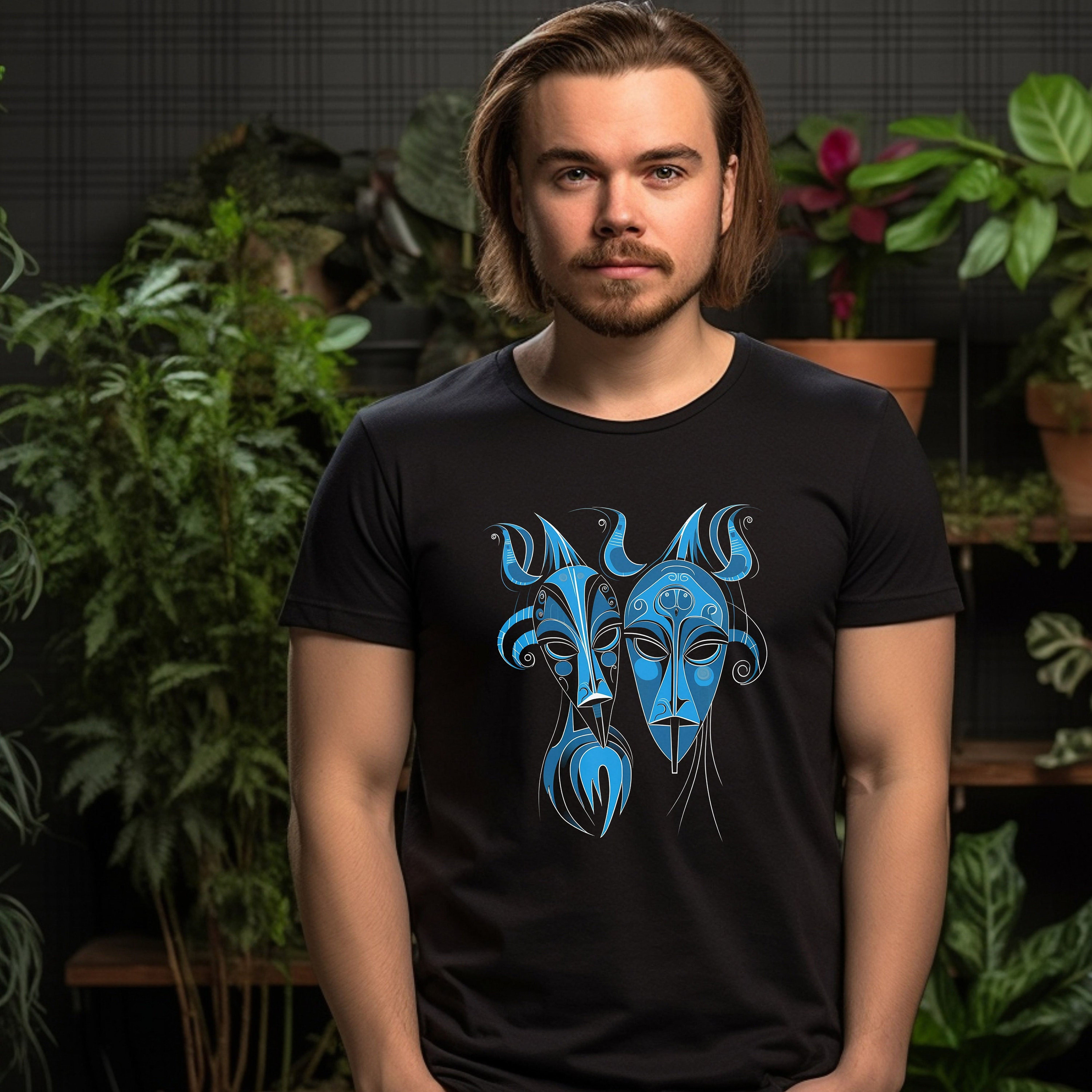 Wallpaper #n0Y8nJcBh-zKMCtLfF5f183 Blue Faces Modern Art T Shirt Modern Portrait Art Shirt Modern Art