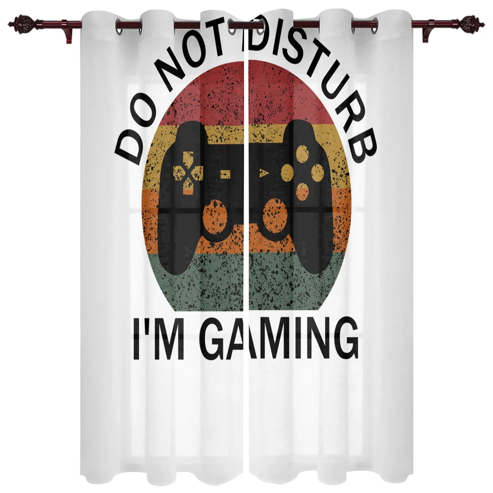 Wallpaper #gbjO3JIBJvJKYCmEZP2A521 2panel Gamepad Printed Curtains for Gaming Room Bedroom Living Room