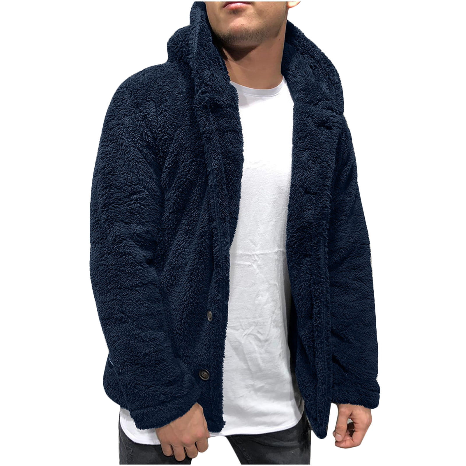 Wallpaper #57iu3JIBJvJKYCmEkfzN344 Juuyy Mens Fuzzy Sherpa Cardigan Winter Fleece Hooded Open Front