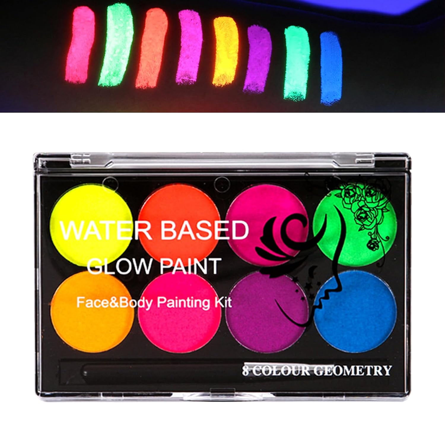 Wallpaper #5SYJmJcBNyflpn9rL4Zp53 8 Colors Neon Face Paint Glow in the Dark Uv Blacklight Body Paint