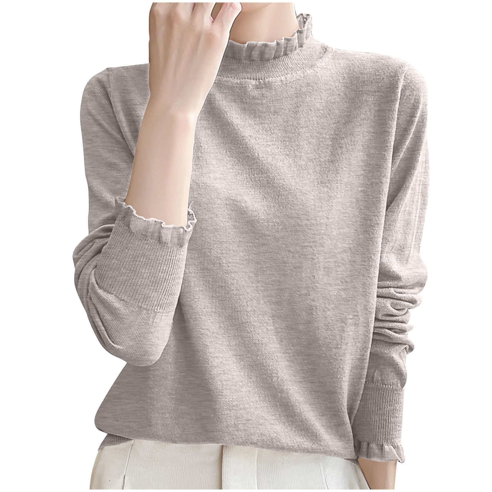 Wallpaper #57iu3JIBJvJKYCmEkfzN357 Brglopf Womens Sweaters Mock Neck Long Sleeve Chunky Knitted Sweaters