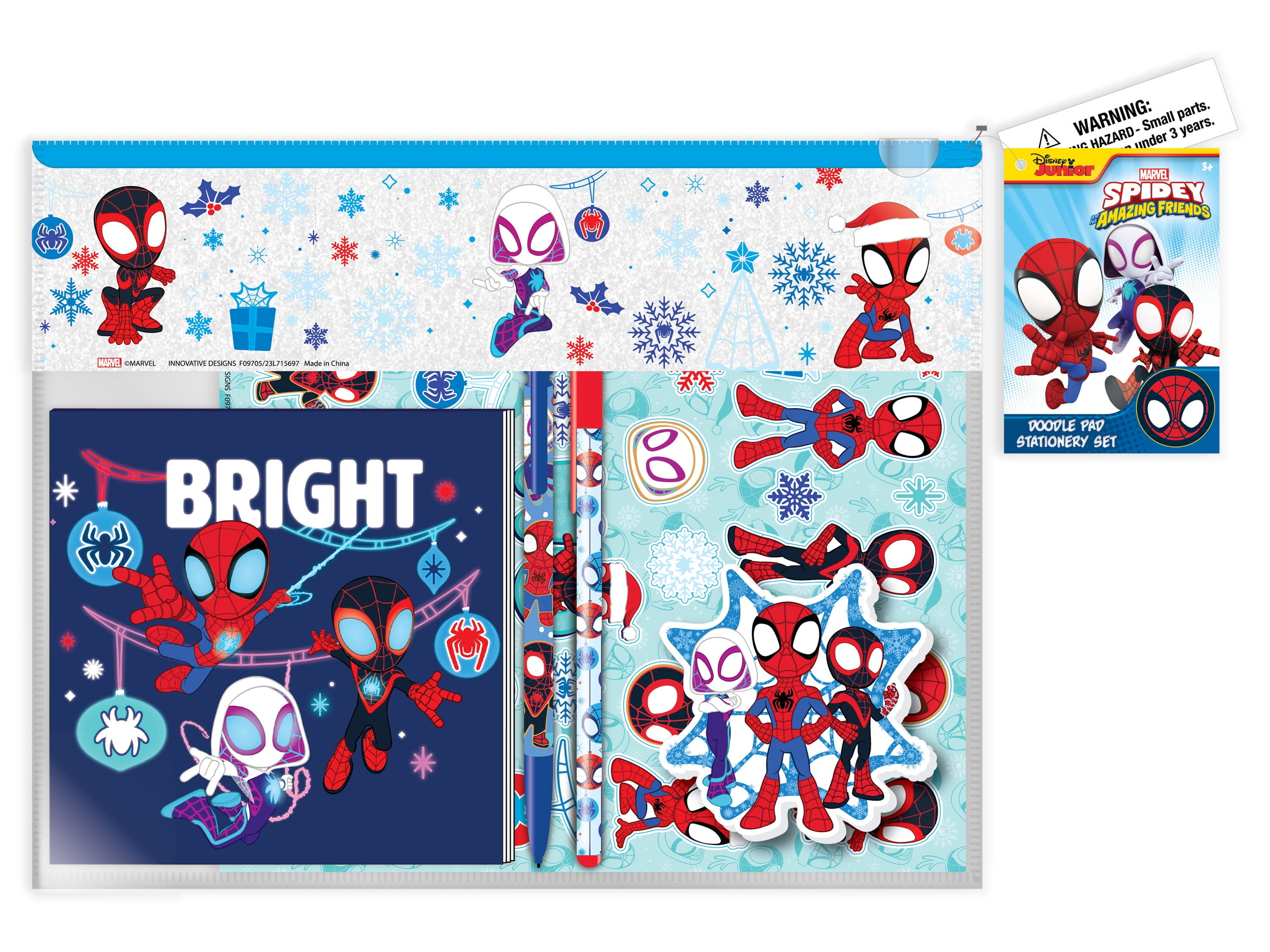 Wallpaper #w4LJP5MB0GiFKesMd79F39 Marvel Spidey and His Amazing Friends Christmas Multicolor Art Set for