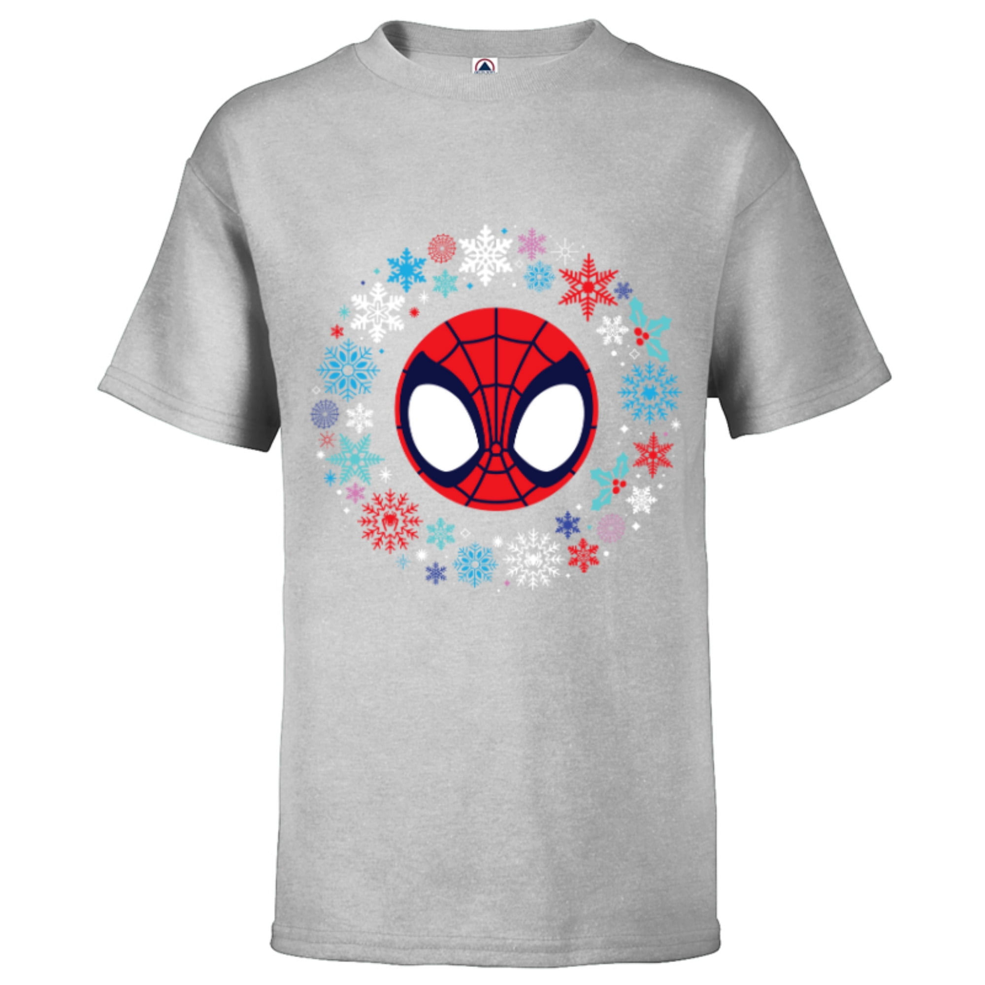 Wallpaper #w4LJP5MB0GiFKesMd79F123 Marvel Spidey and His Amazing Friends Christmas Wreath Short Sleeve T