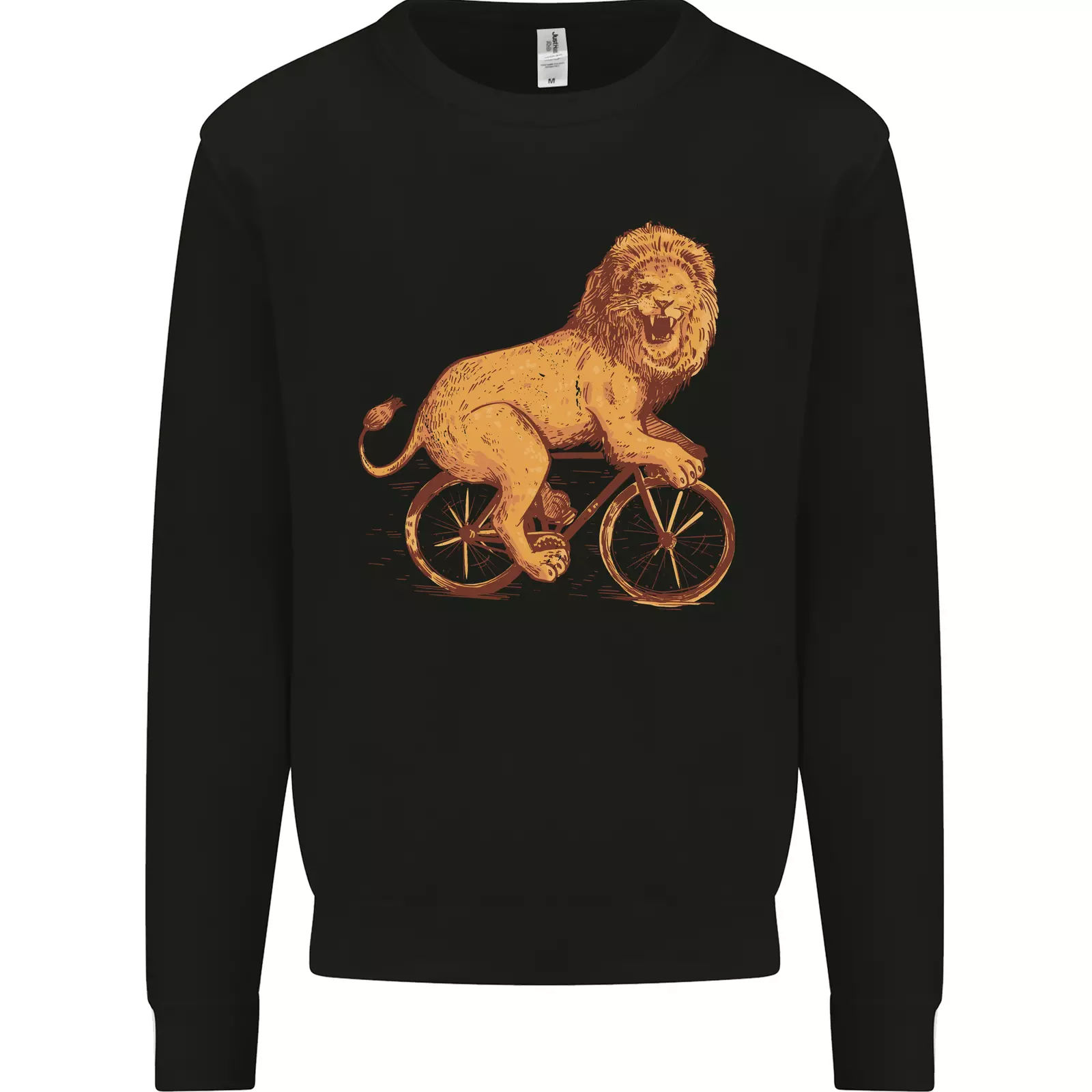 Wallpaper #vrkT35IBJvJKYCmE3AhE539 Cycling a Lion Riding a Bicycle Mens Sweatshirt Jumper Walmartcom