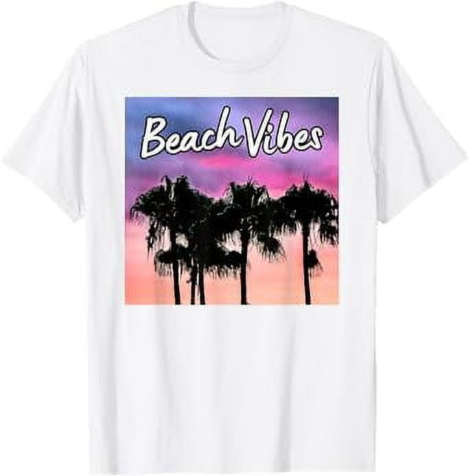 Wallpaper #aLiA1pIBJvJKYCmEHd7H498 Beach Vibes Sunset with Palms Trees T Shirt Walmartcom